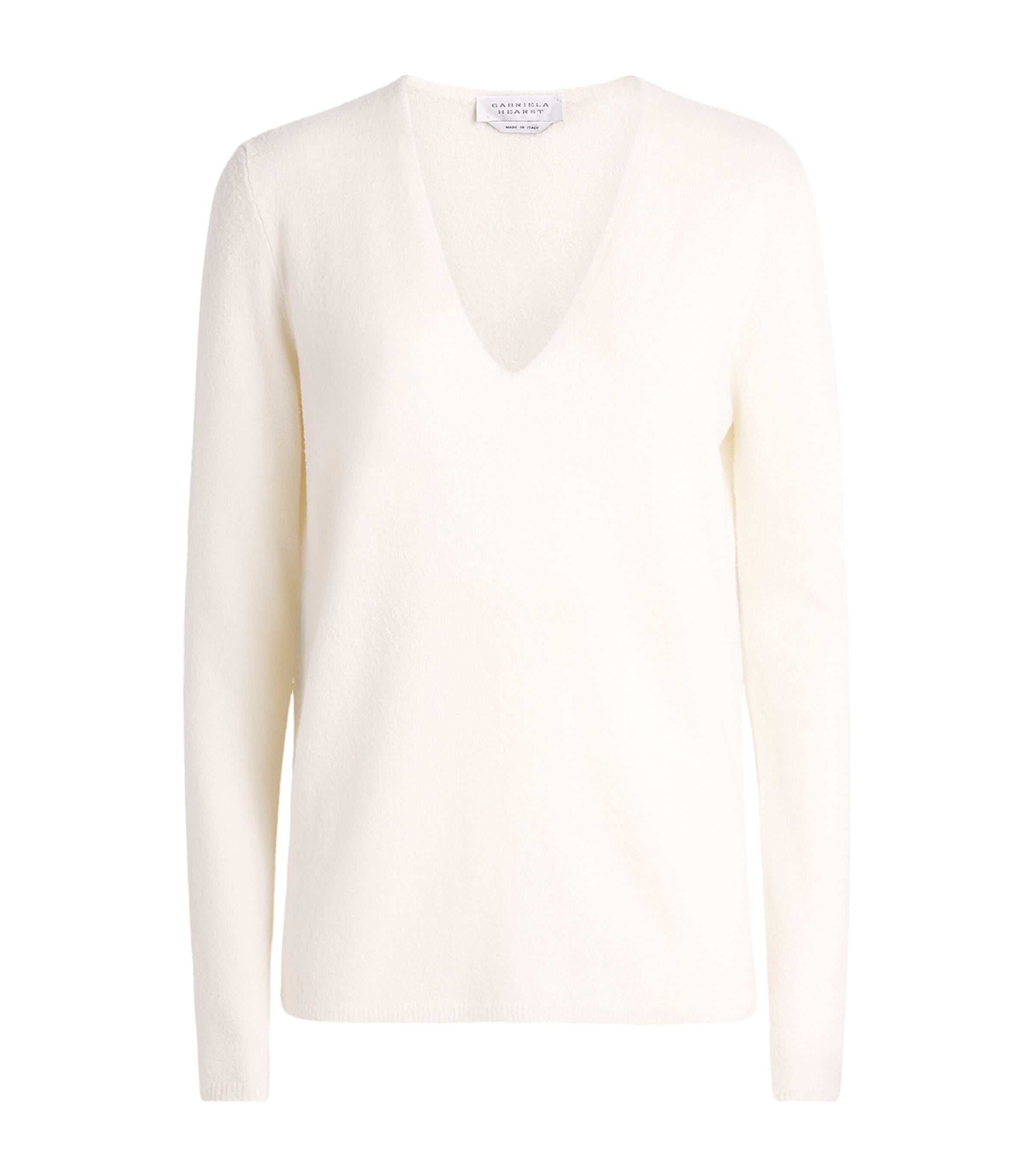 Gabriela Hearst Womens Cashmere-Silk Orlith Sweater Wht White