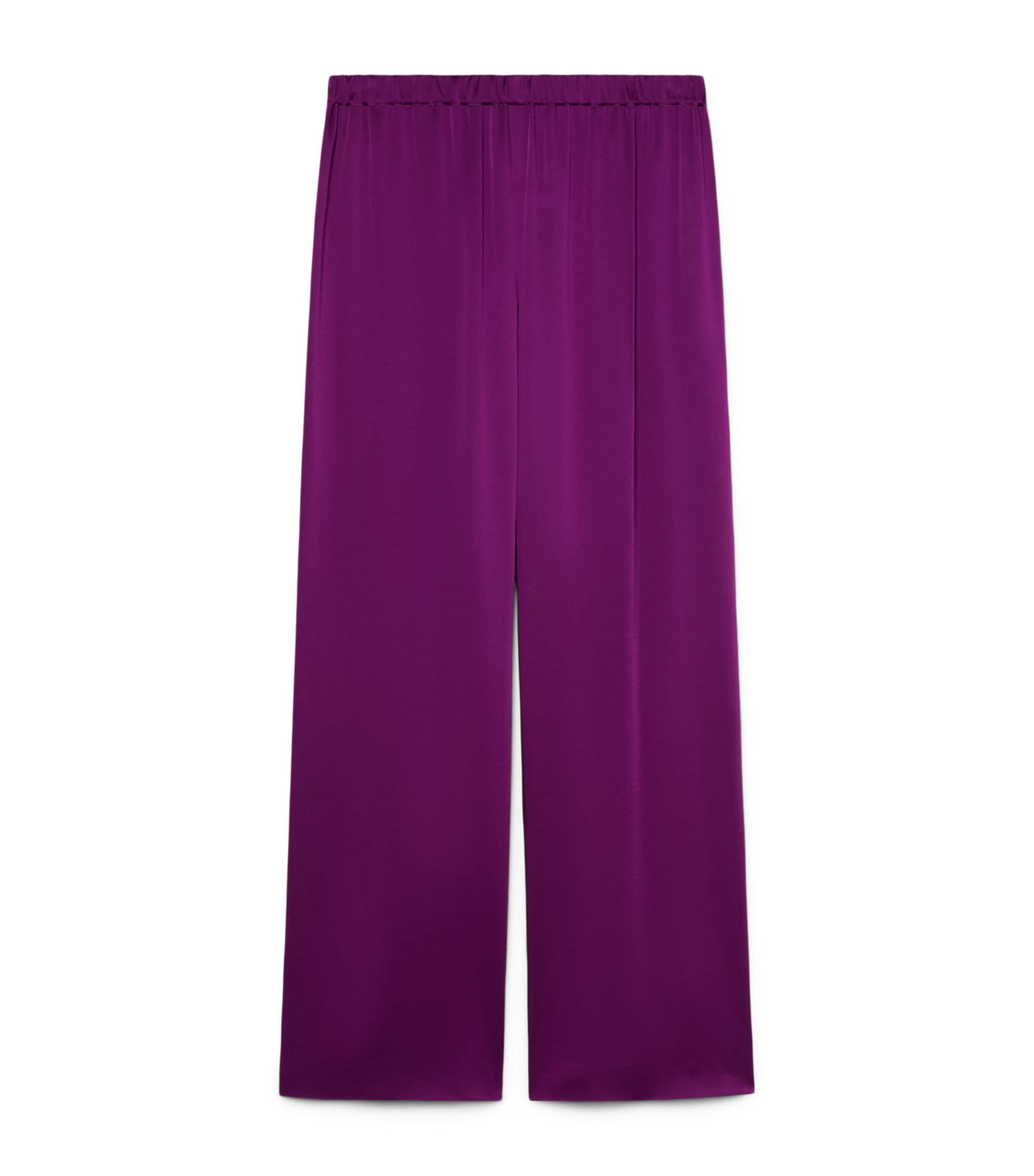 Marina Rinaldi Womens Wide-Leg Rigalo Trousers Fuxia Viola
