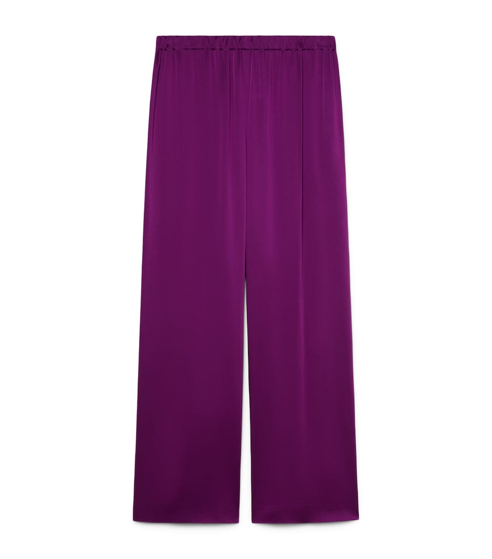 Marina Rinaldi Womens Wide-Leg Rigalo Trousers Fuxia Viola