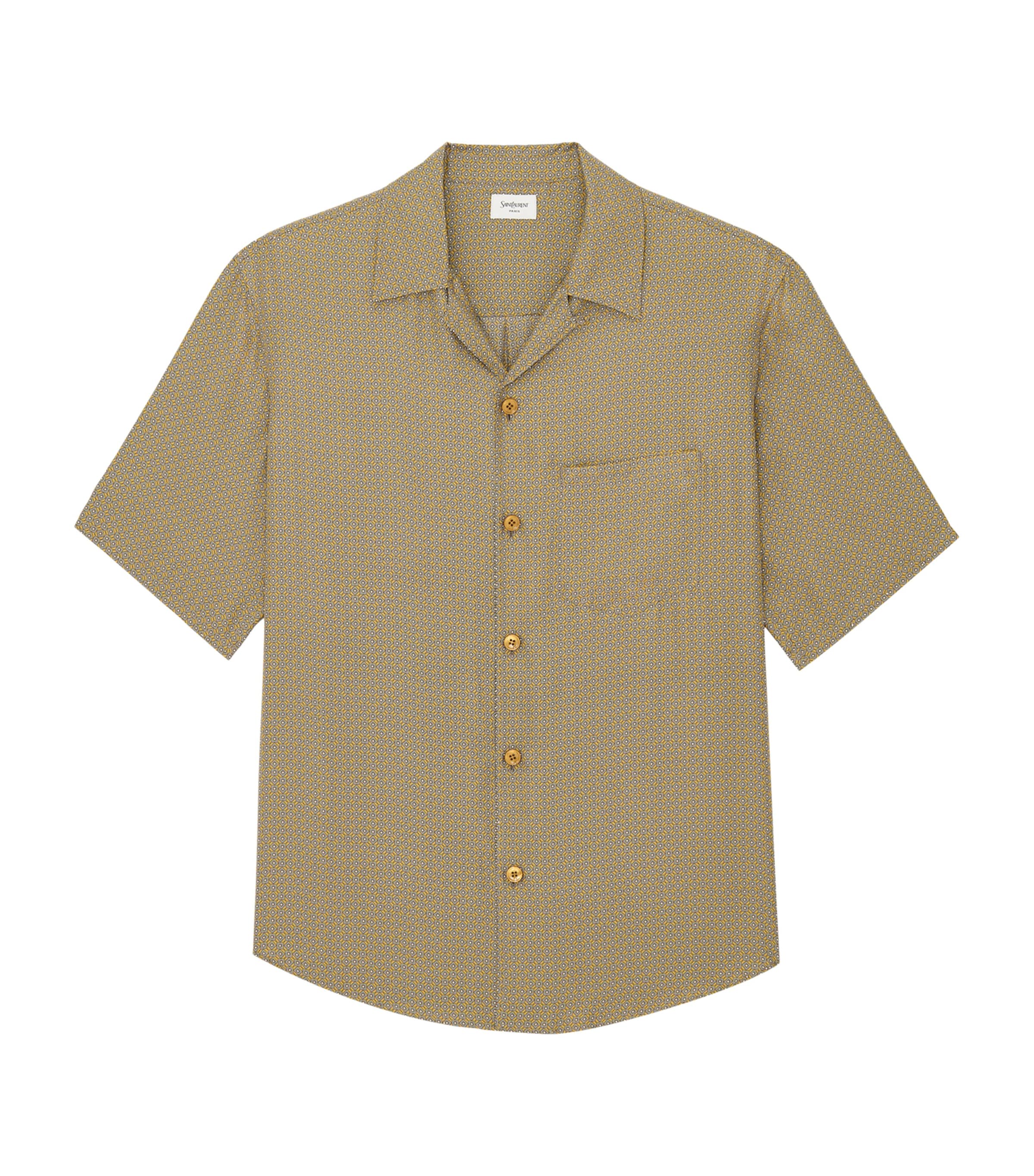 Silk Geometric Shirt