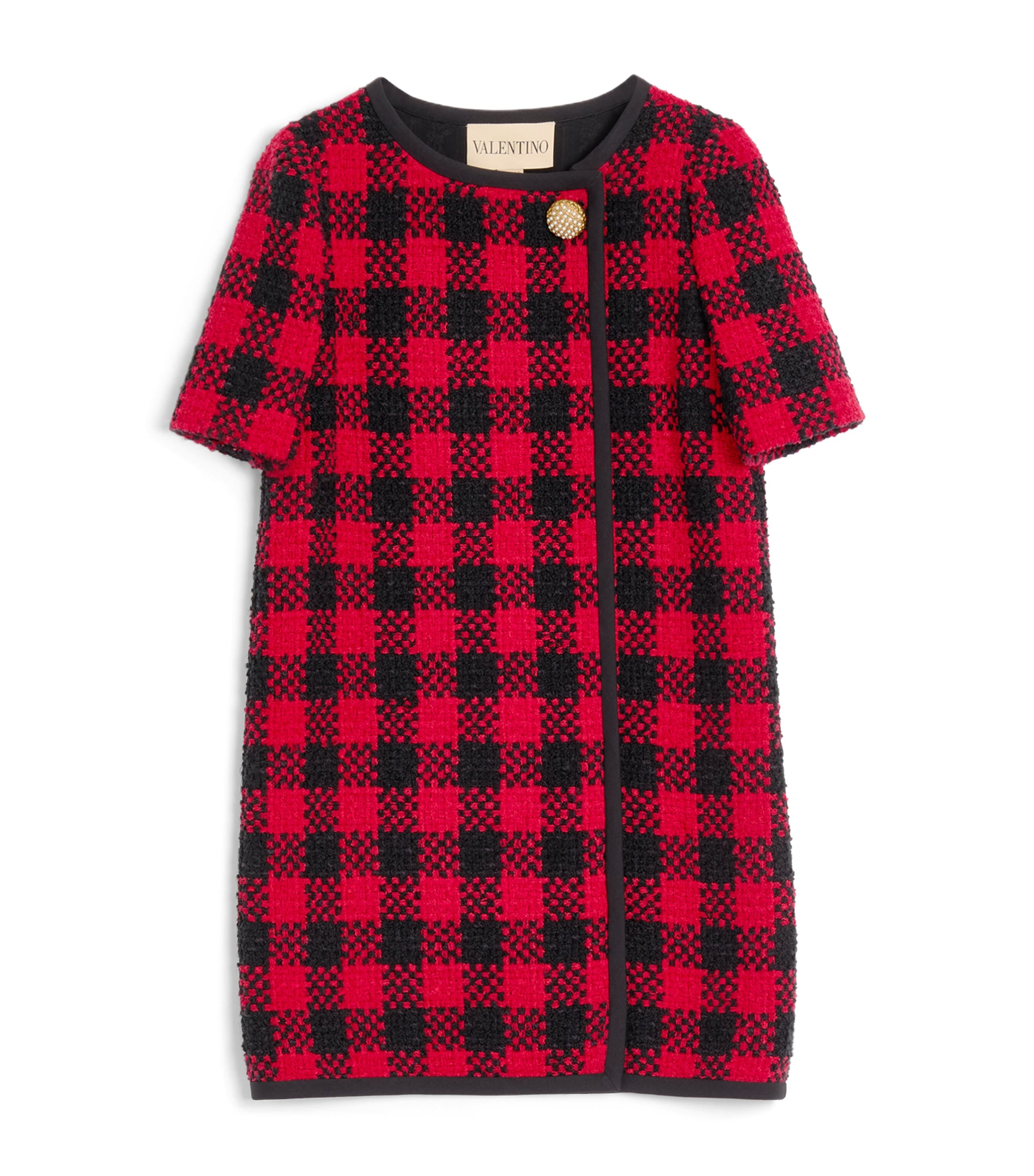 Tweed Check Mini Dress