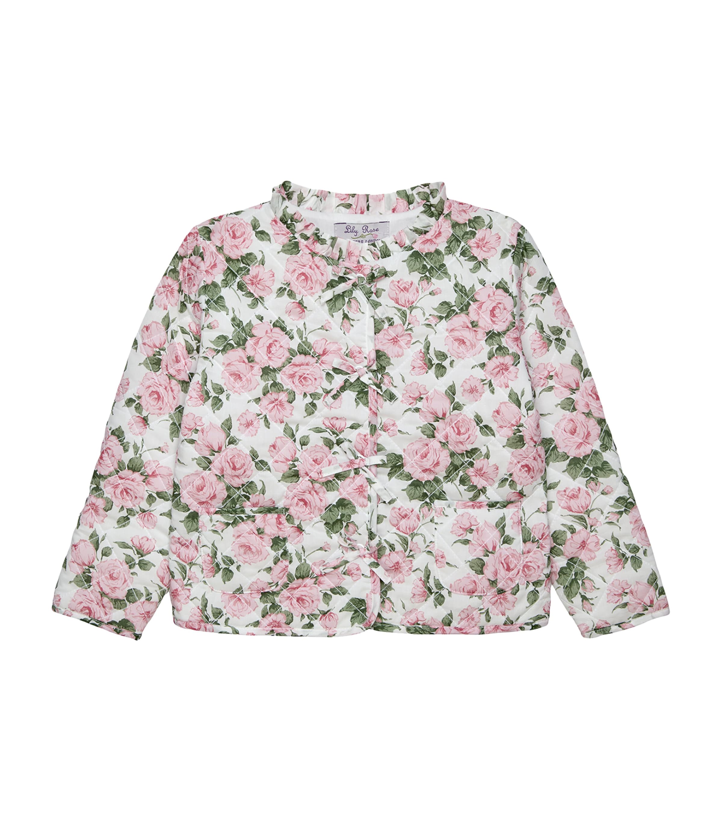 Trotters Quilted Cotton Carline Jacket (2-5 Years) Pink Carline Rose
