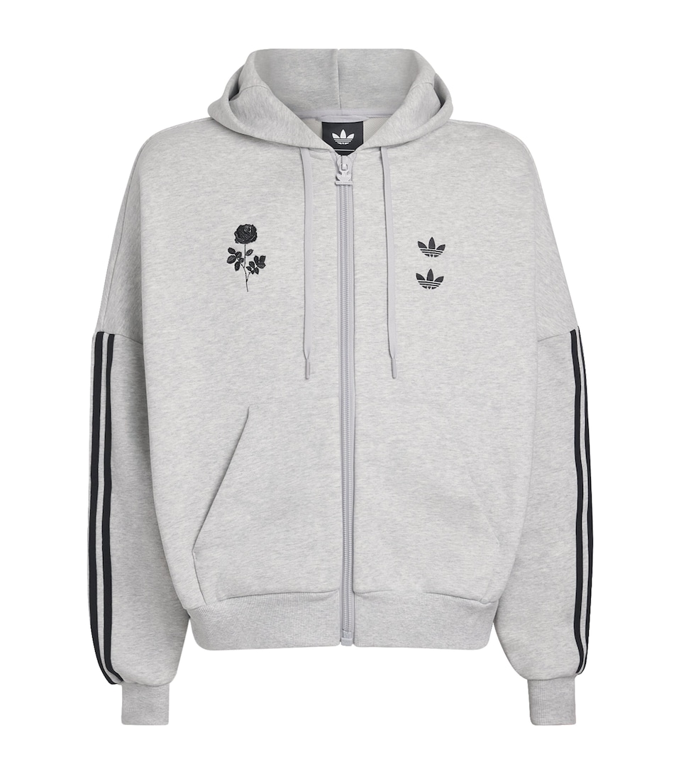 Willy Chavarria Mens x adidas Originals Track Logo Hoodie Black/white