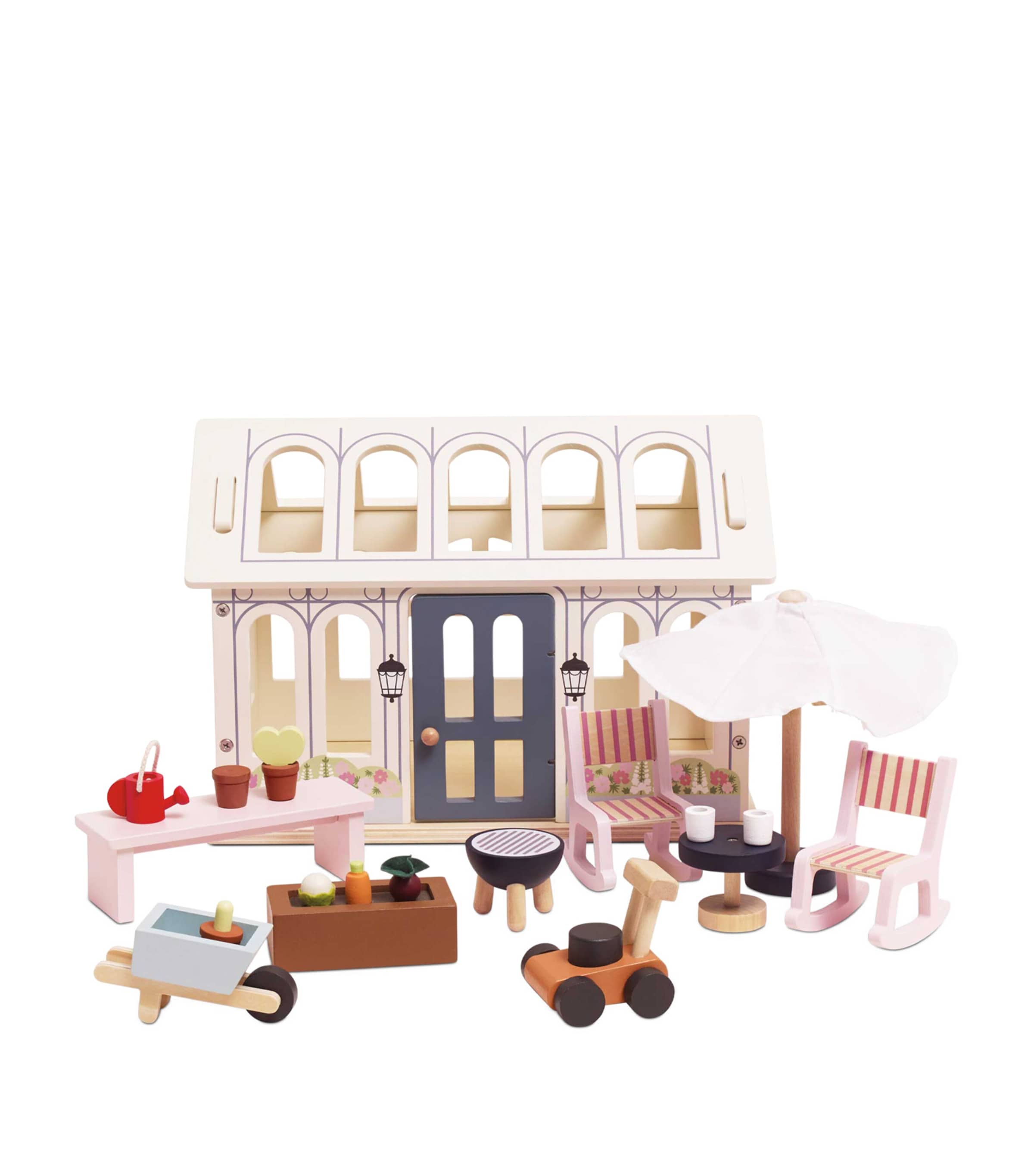 Wood Dollhouse Conservatory Extension Set