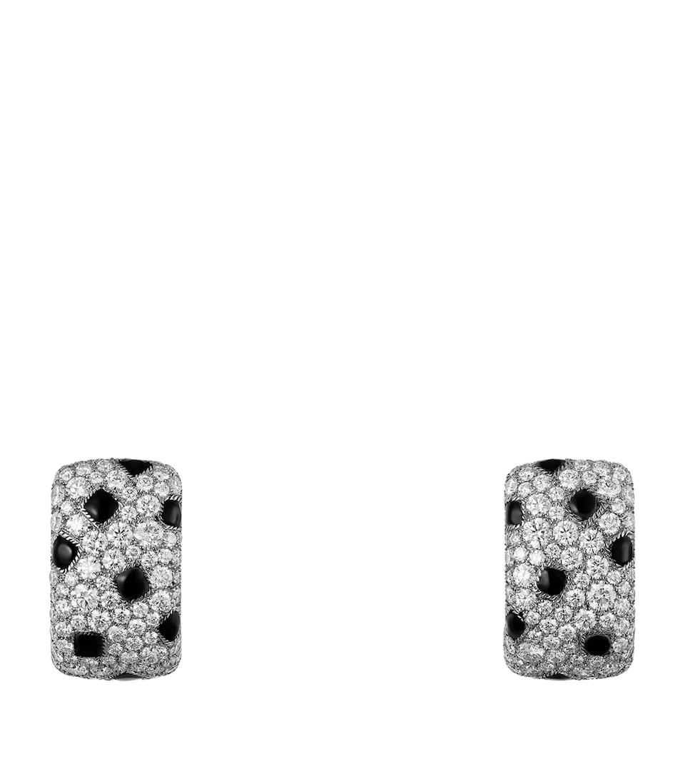 White Gold and Diamond Panthère de Cartier Earrings