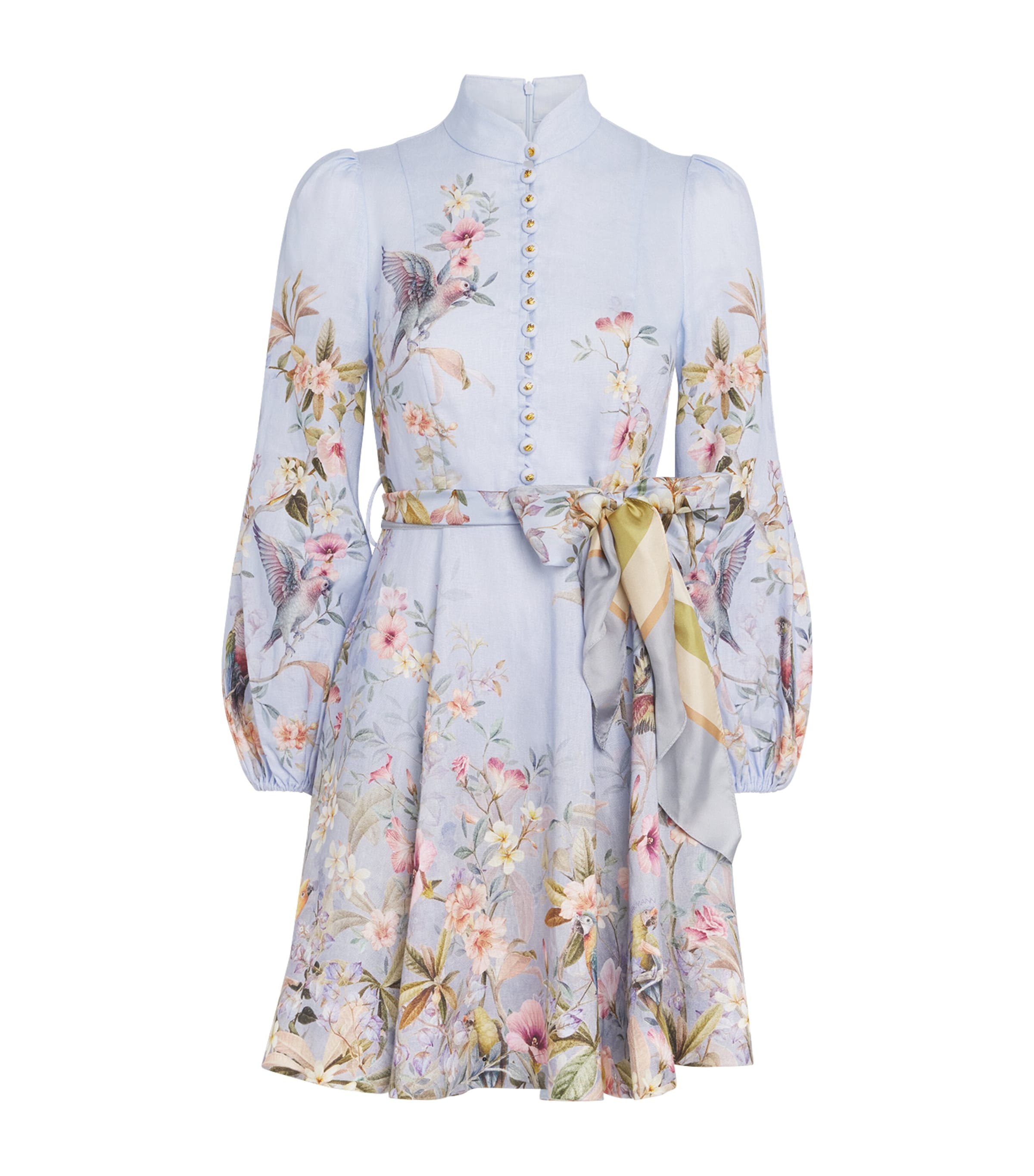 Linen Rebellion Floral Mini Dress