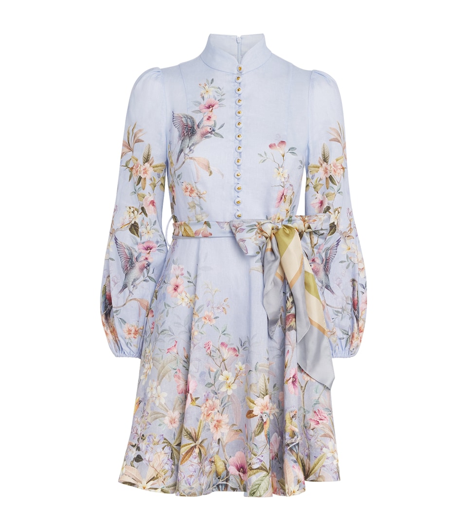 Linen Rebellion Floral Mini Dress
