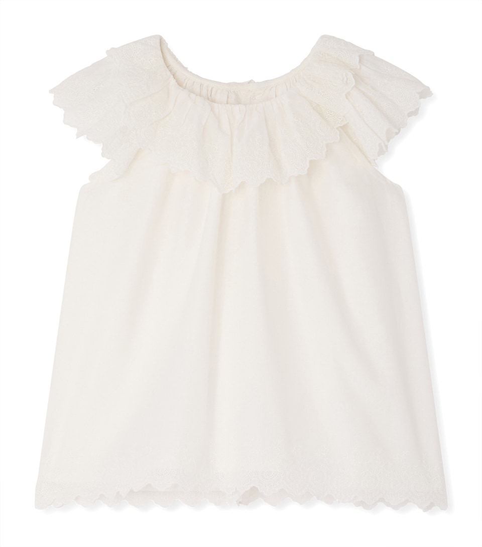 Cotton Broderie Anglaise Blouse (10-14 Years)