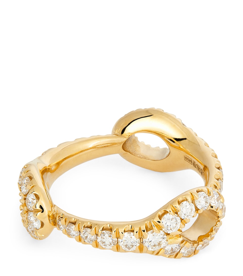 Yellow Gold and Diamond Medium Lola Needle Ring