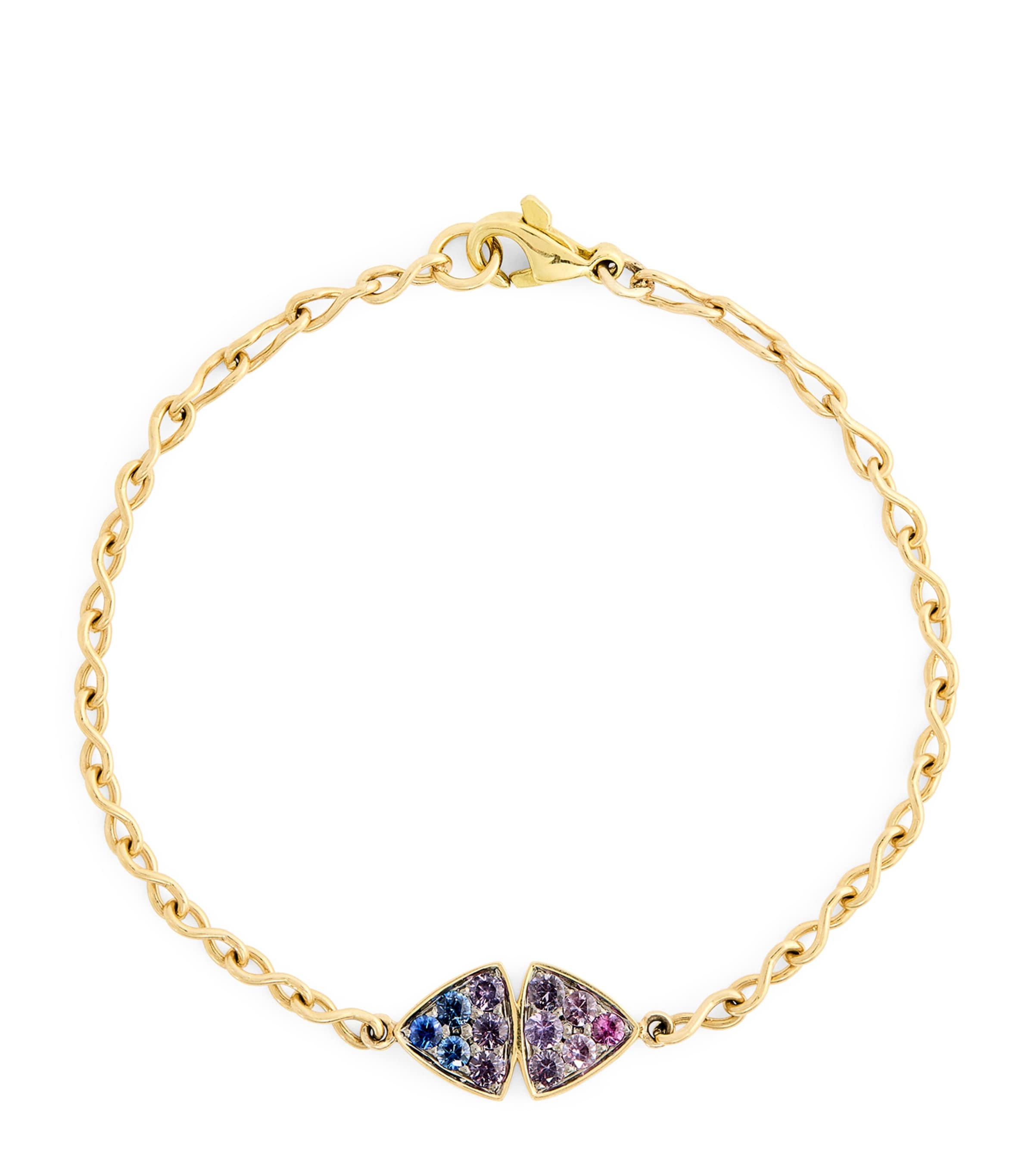 Yellow Gold and Sapphire Ombre Candy Sky Bracelet