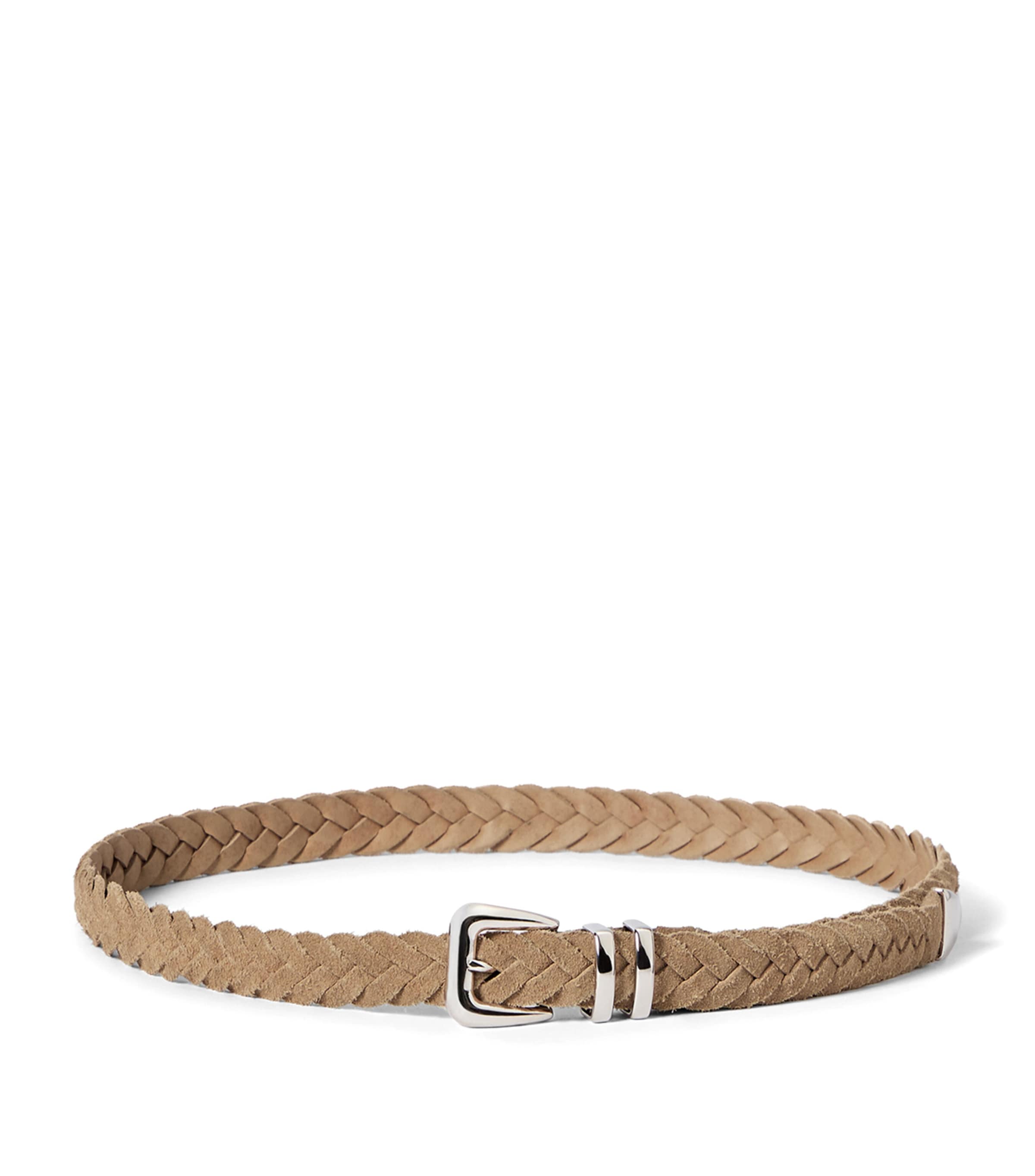 Brunello Cucinelli Leather Braided Belt