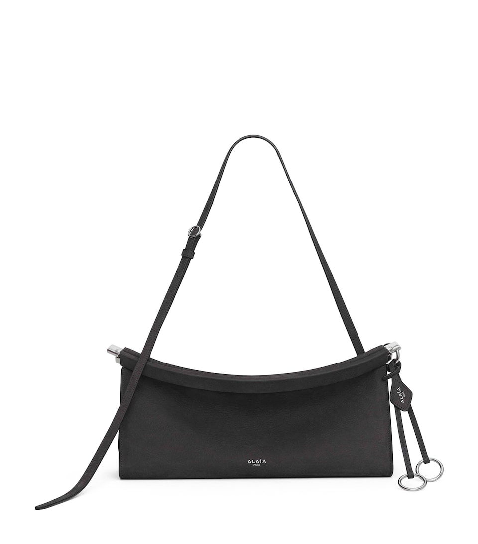 Medium Leather Le Click East West Shoulder Bag