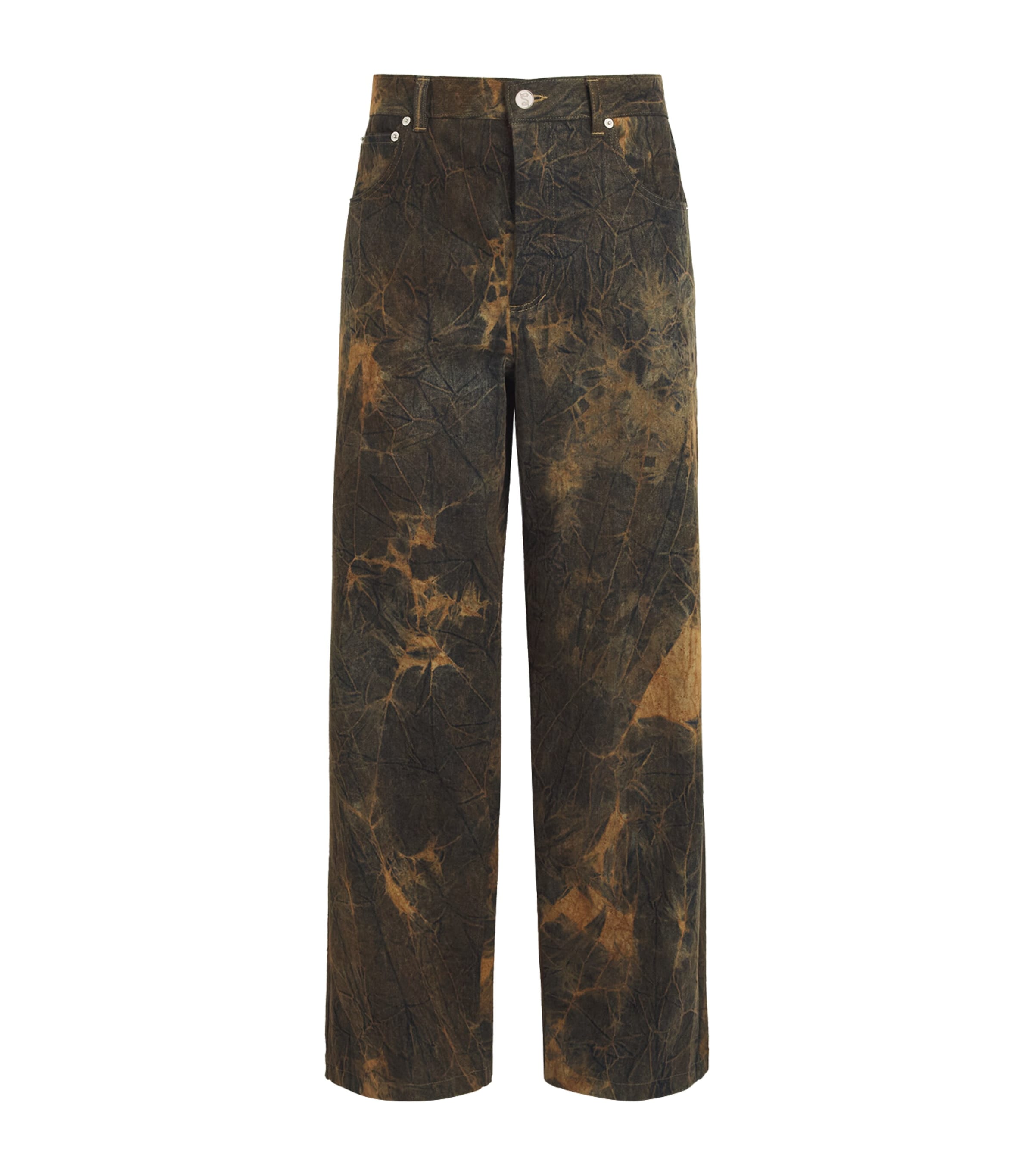 Séfr Mens Over-Dyed Relaxed Jeans Muted Neuterals
