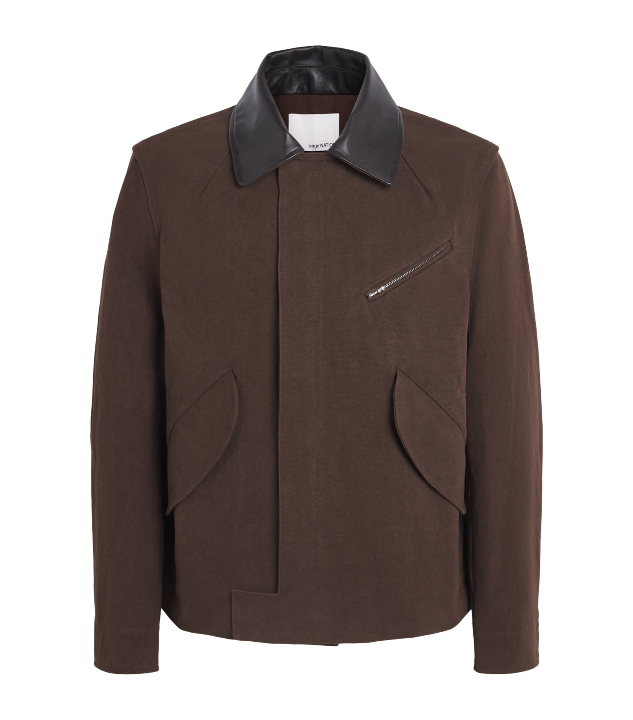 Sage Nation Mens Canvas Painter Jacket Mocha Brown