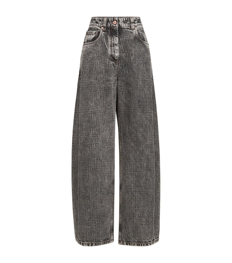 Brunello Cucinelli Womens Loose Barrel Jeans