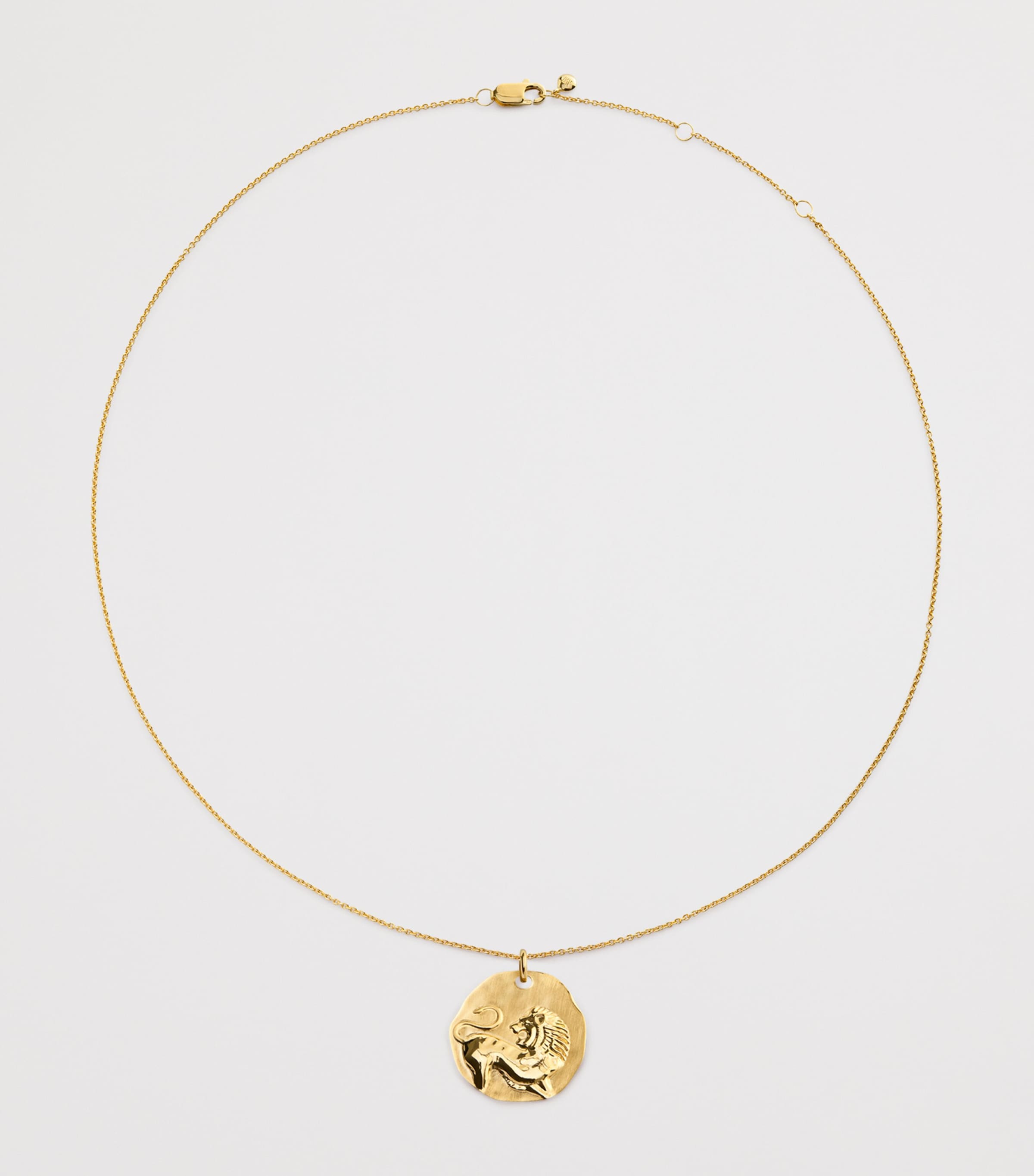 Monica Vinader Gold Vermeil Leo Zodiac Necklace Gold