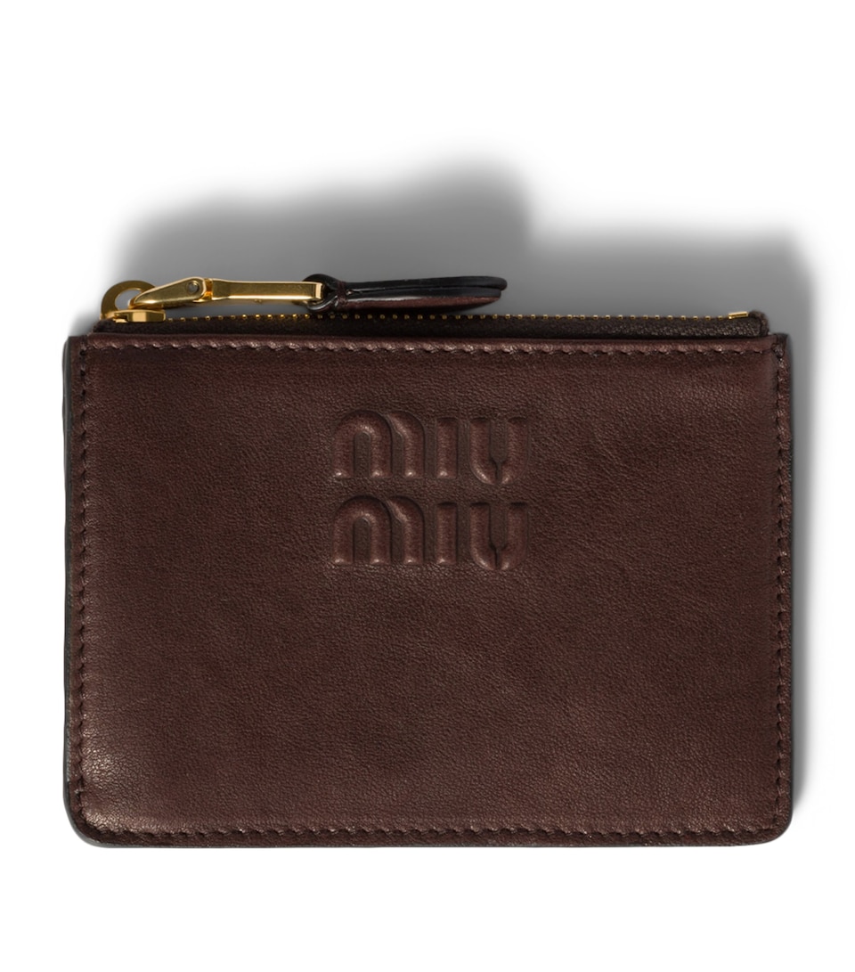 Nappa Leather Embossed Card Holder