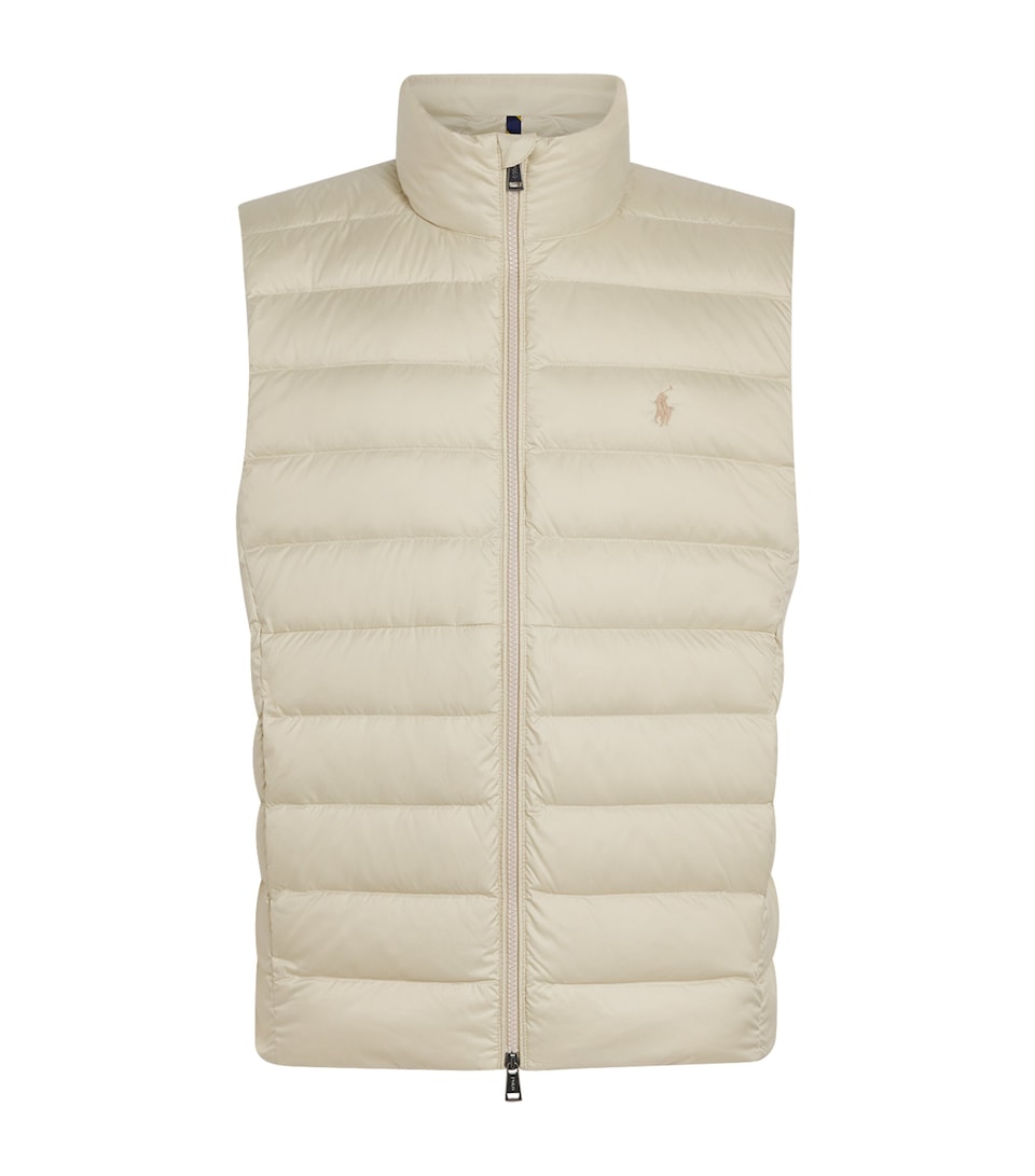 Polo Ralph Lauren Mens Packable Down Coldon Gilet Basic Sand