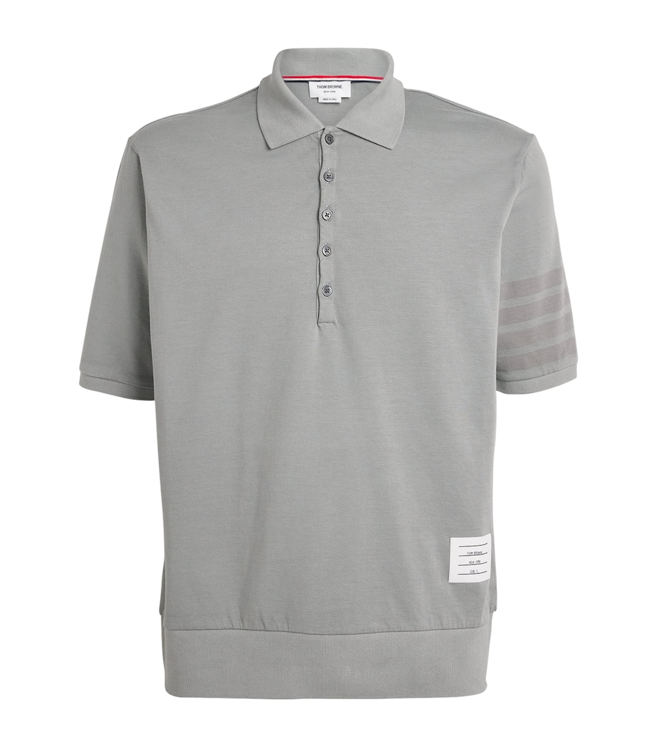 Cotton 4-Bar Polo Shirt