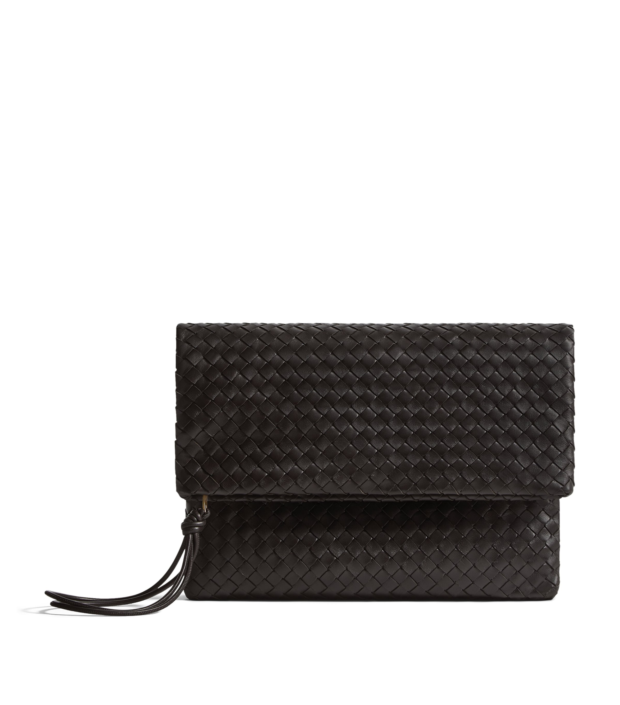 Bottega Veneta Leather Giornale Pouch