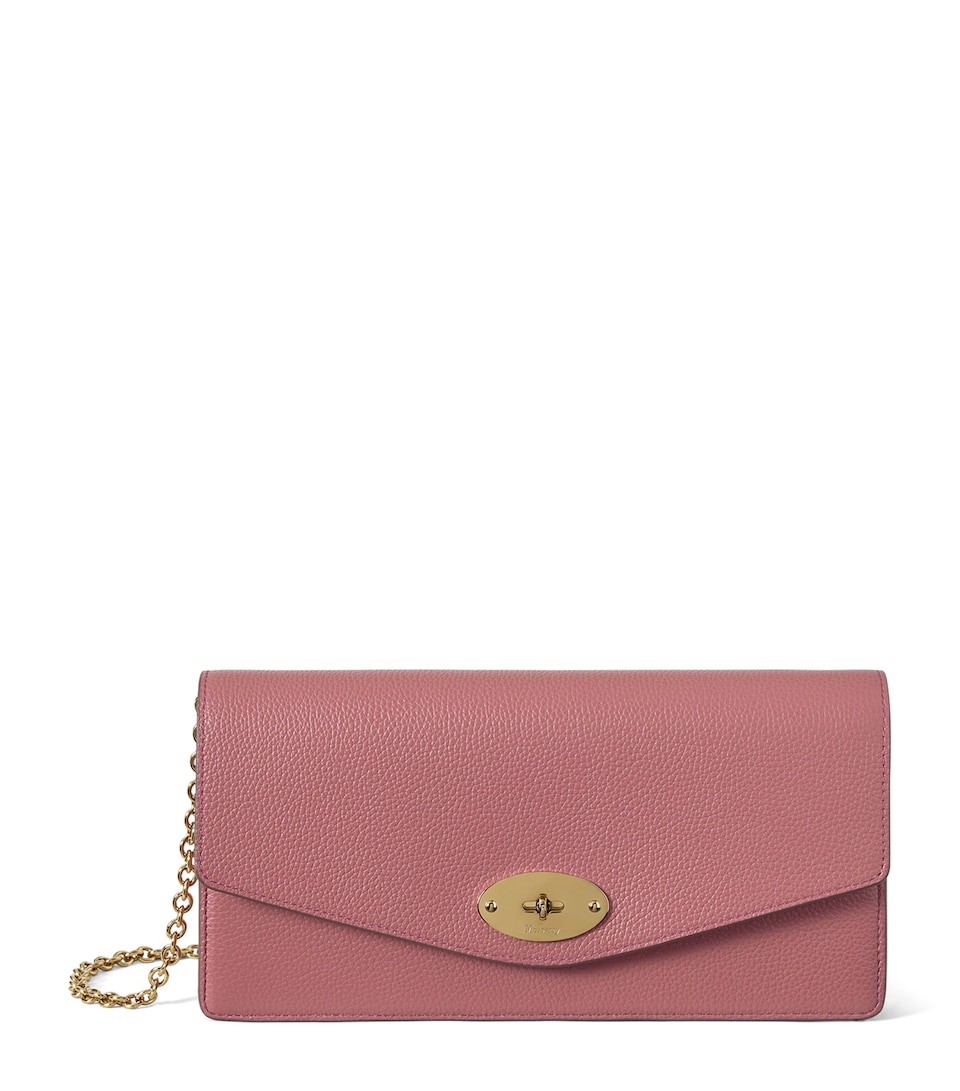 Mulberry Small Darley Clutch Bag Pink Scrumpy