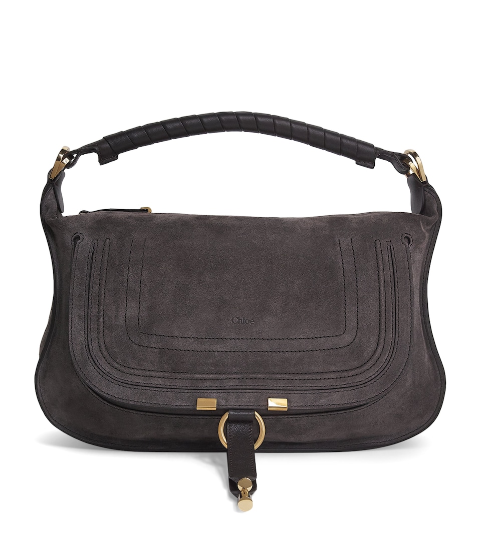 Small Suede Marcie Shoulder Bag