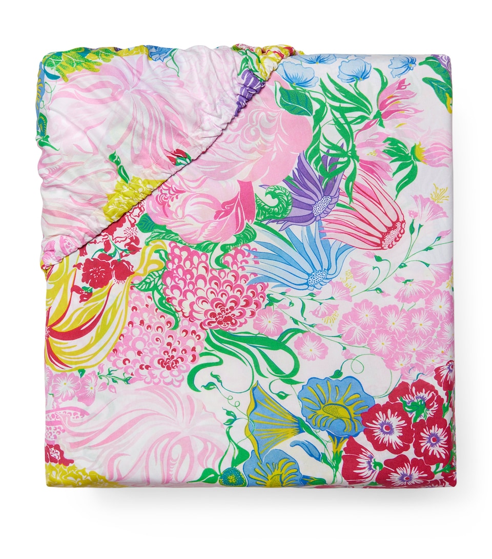 Cotton Millefiori King Fitted Sheet (150cm x 200cm)