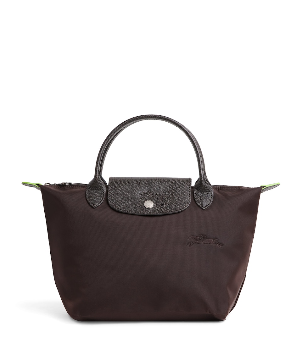 Small Le Pliage Green Top-Handle Bag