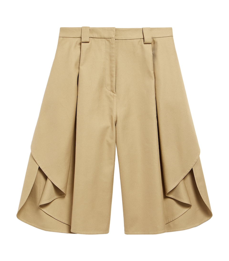 Balenciaga Womens Cotton Tulip Shorts