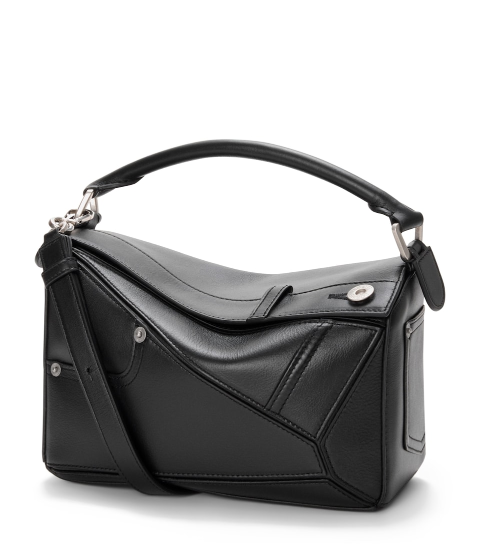 Small Calfskin Puzzle Panta Top-Handle Bag