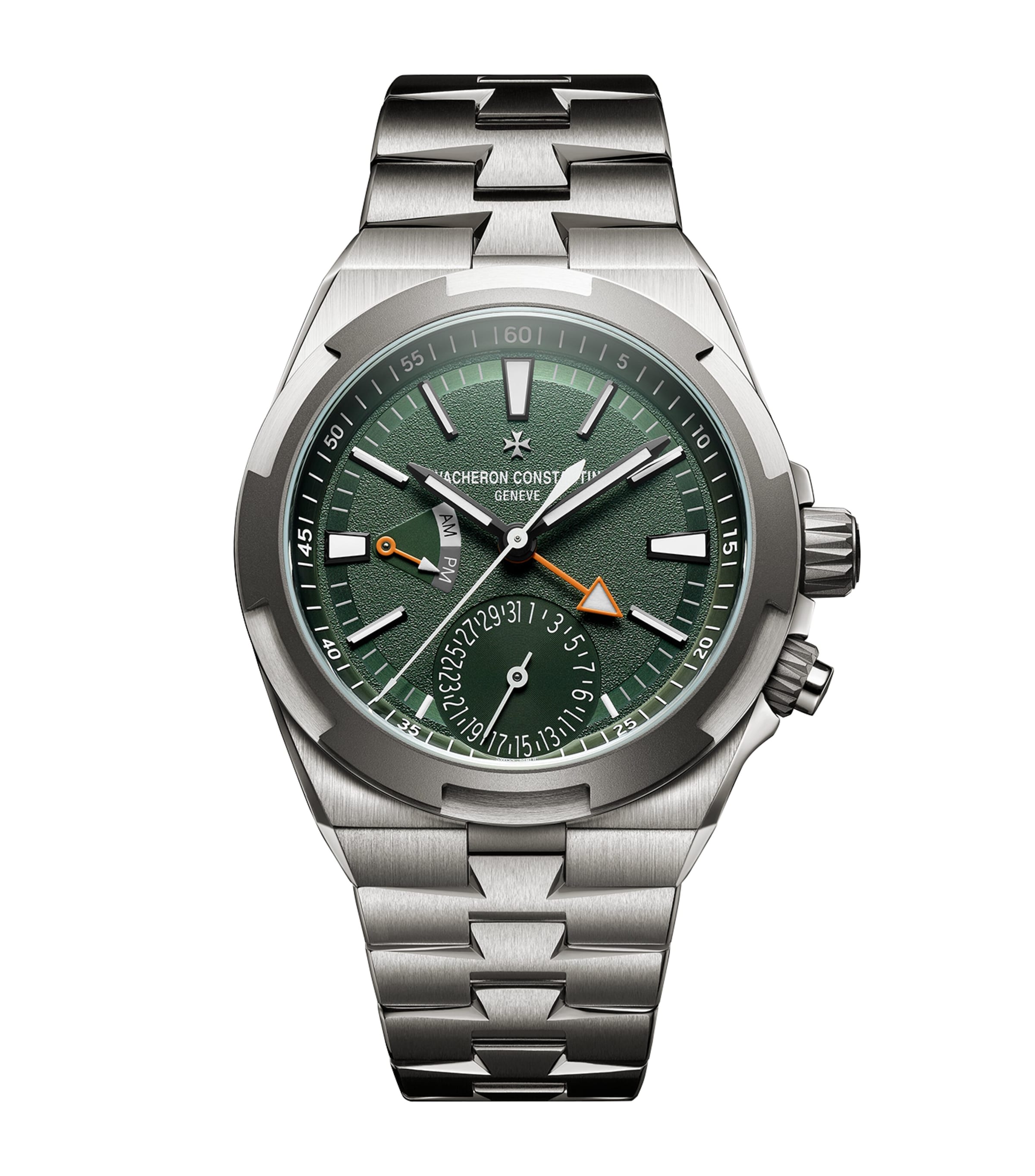 Vacheron Constantin Titanium Overseas Dual Time Cardinal Points West Watch 41mm Steel