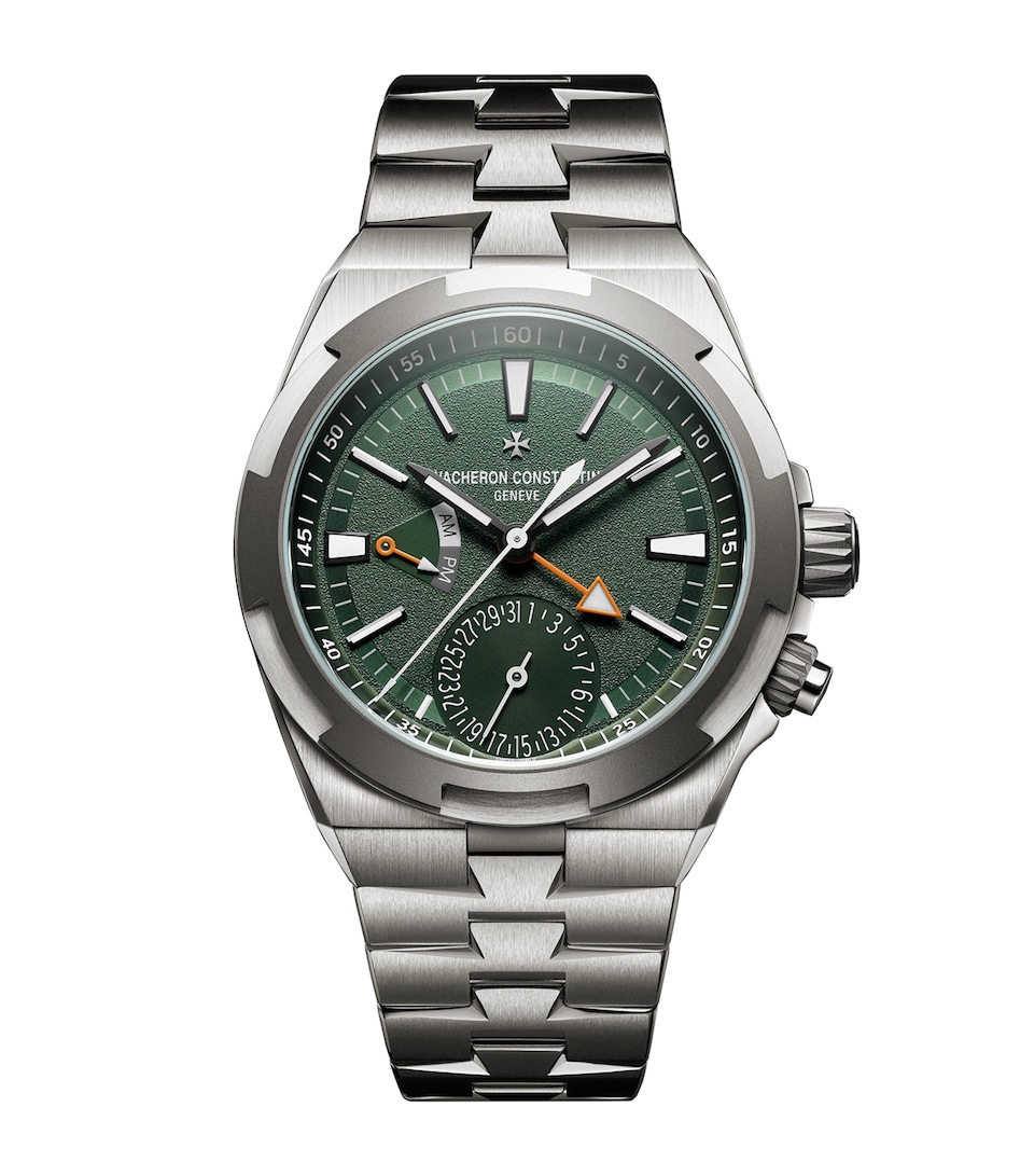 Vacheron Constantin Titanium Overseas Dual Time Cardinal Points West Watch 41mm Steel