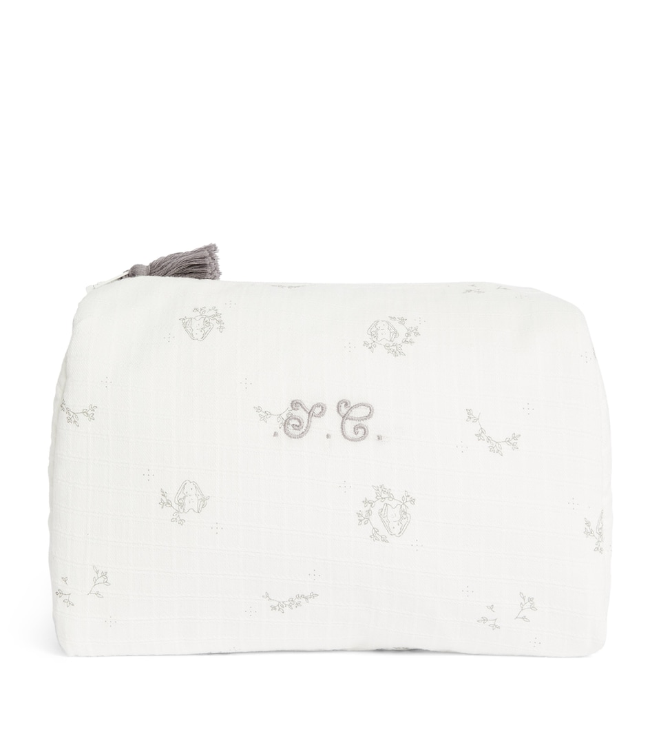 Cotton Rabbit Print Toiletry Bag