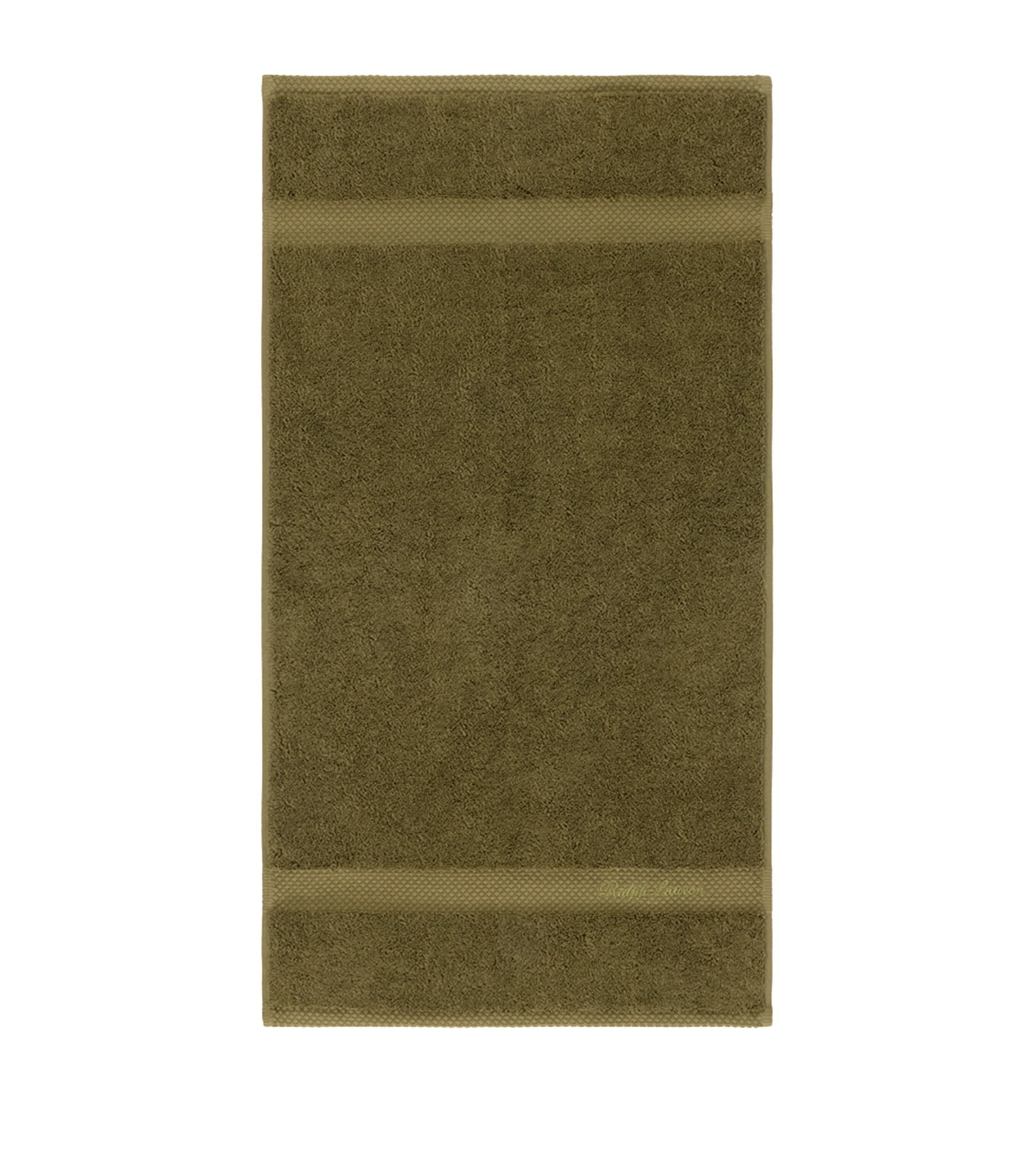 Ralph Lauren Home Cotton Dulaney Guest Towel (42cm x 70cm) Olive