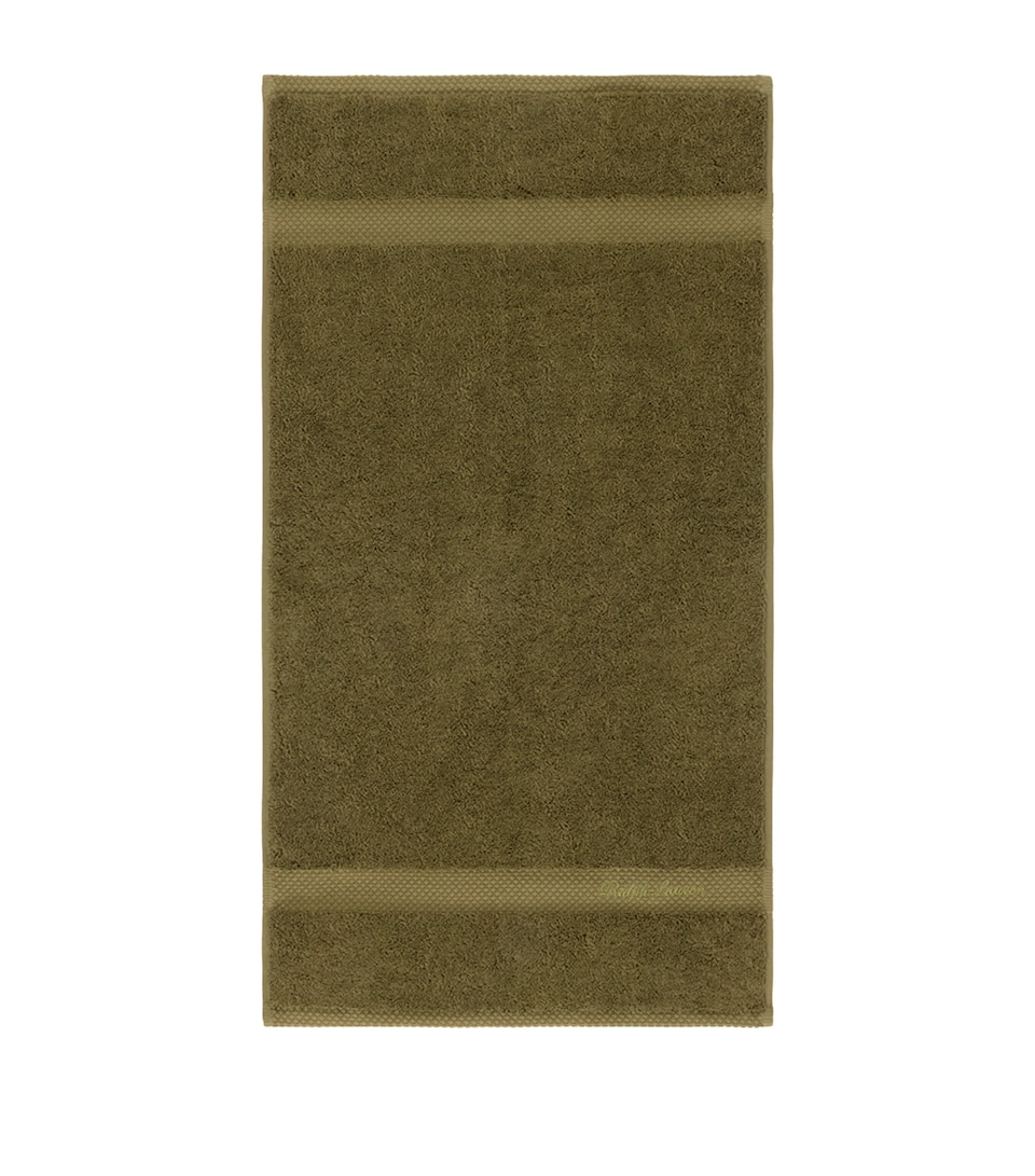 Ralph Lauren Home Cotton Dulaney Guest Towel (42cm x 70cm) Olive
