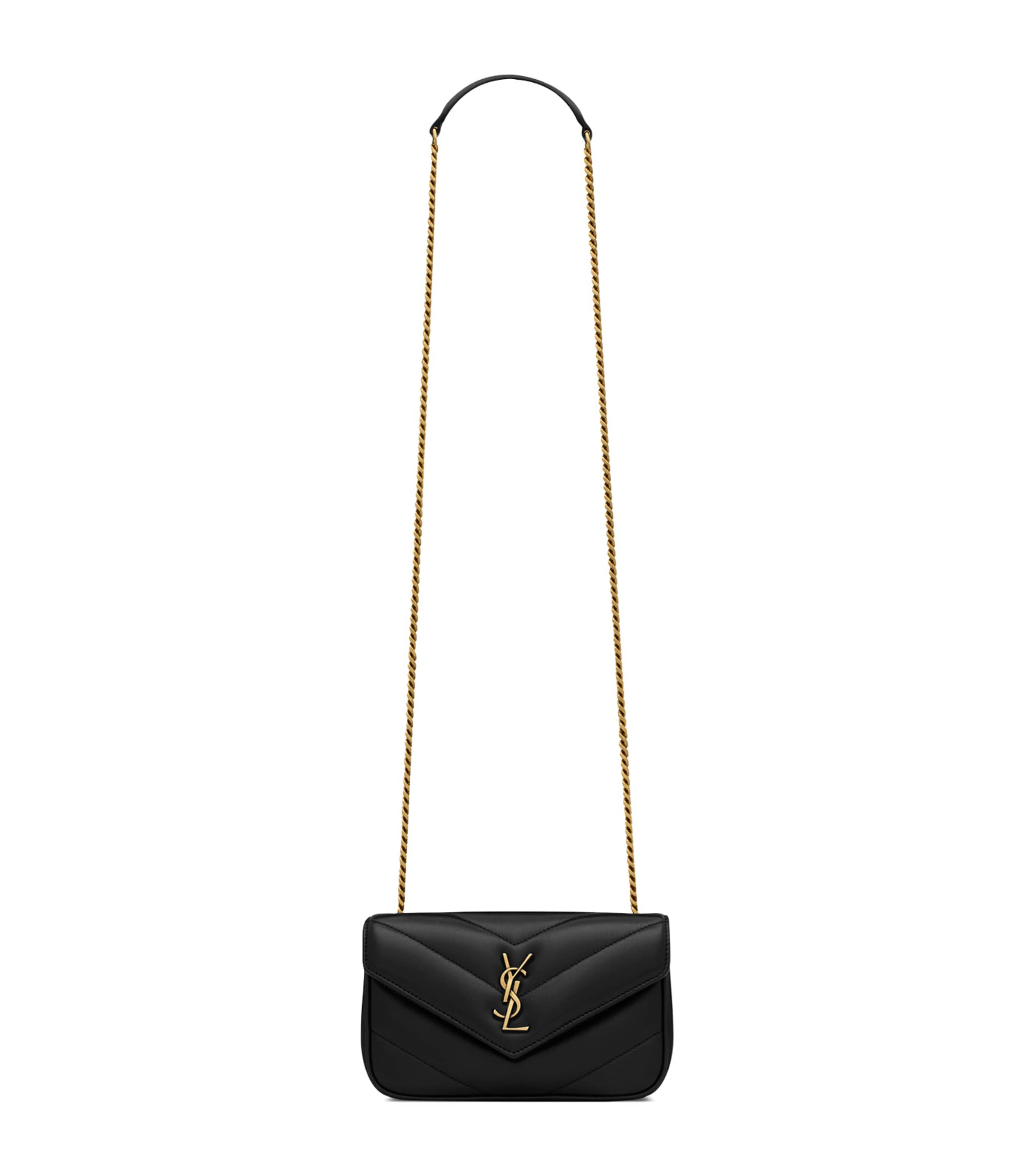 Saint Laurent Mini Matelassé Lambskin Loulou Shoulder Bag