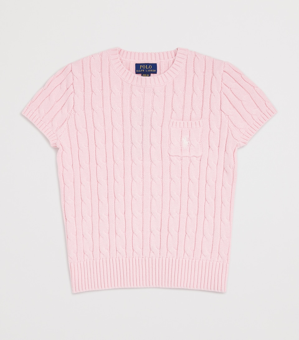 Cotton Cable-Knit Top (7-14 Years)