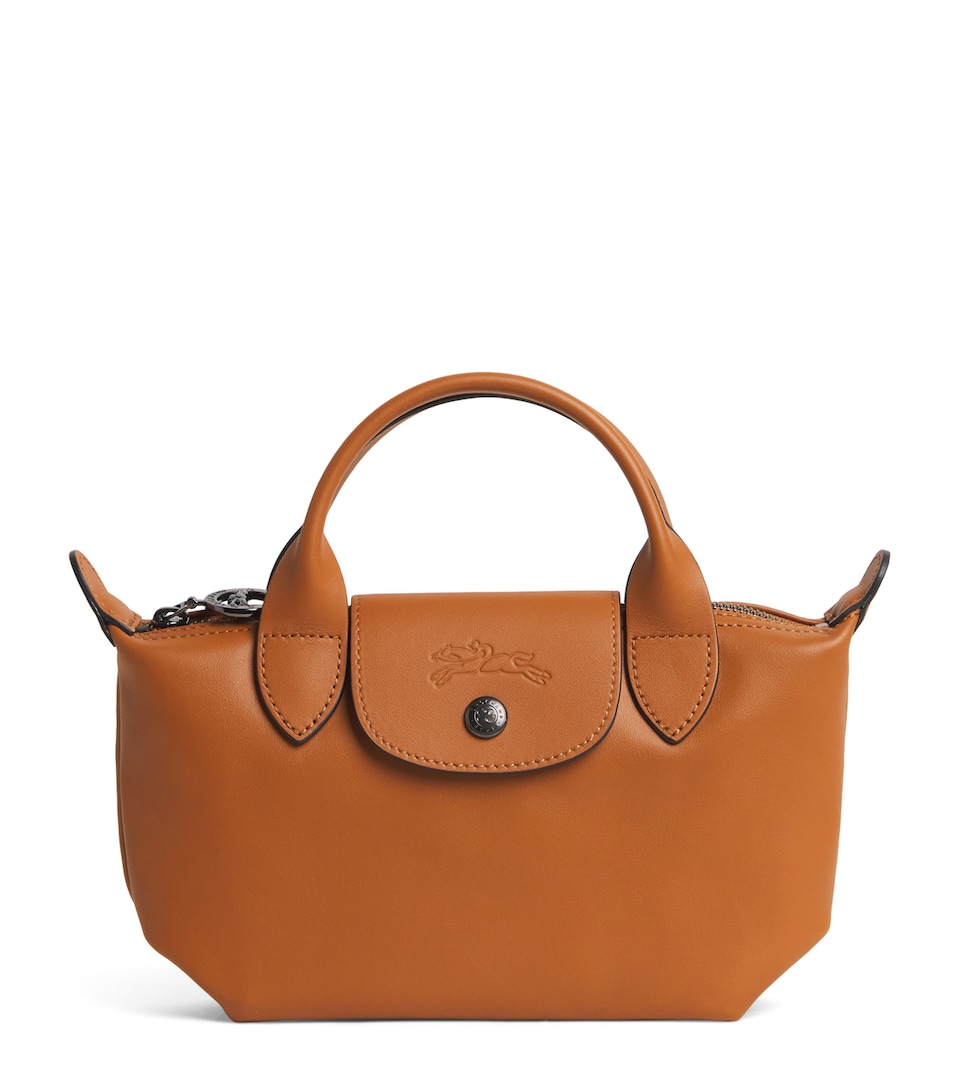 Longchamp Extra-Small Leather Le Pliage Xtra Top-Handle Bag Cashew