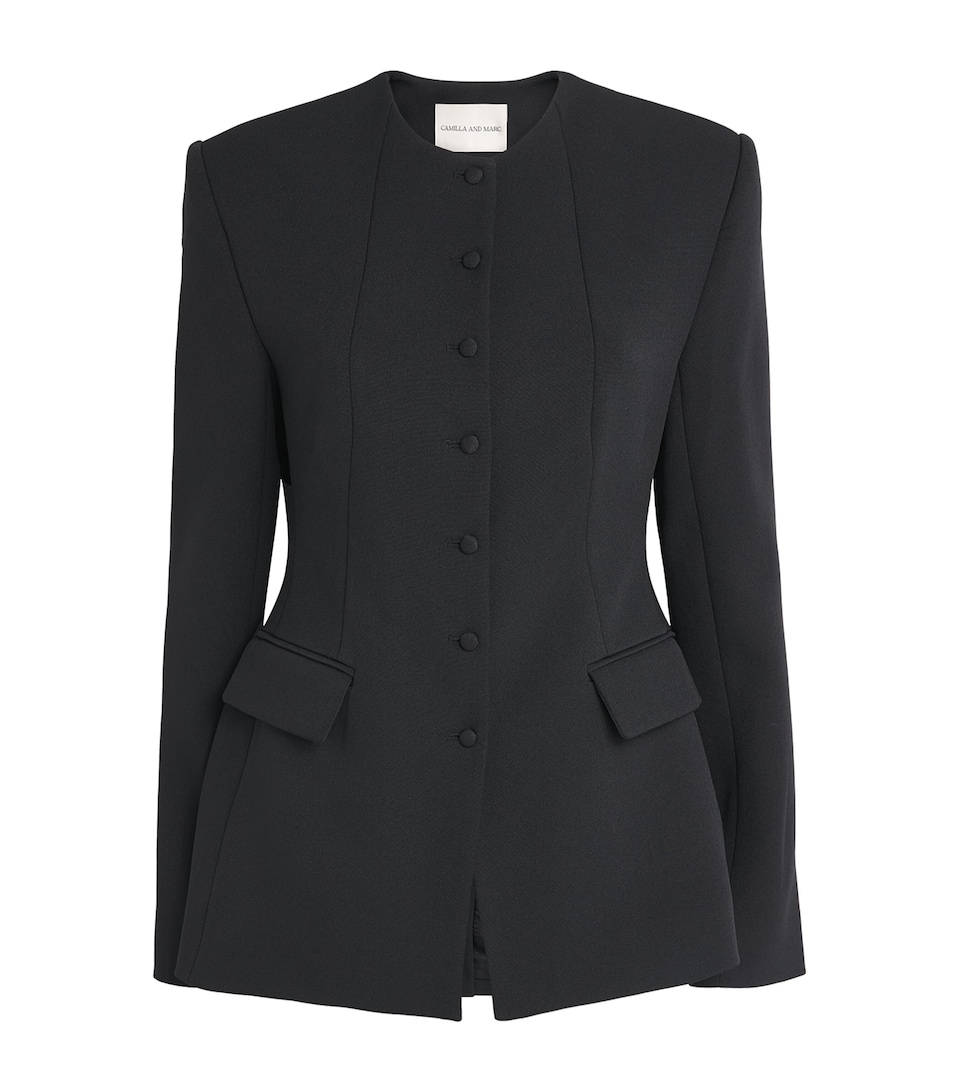 CAMILLA AND MARC Womens Namira Blazer Dblk Black