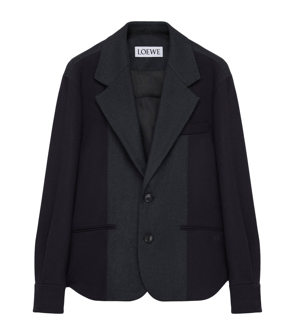 Wool-Blend Hybrid Blazer