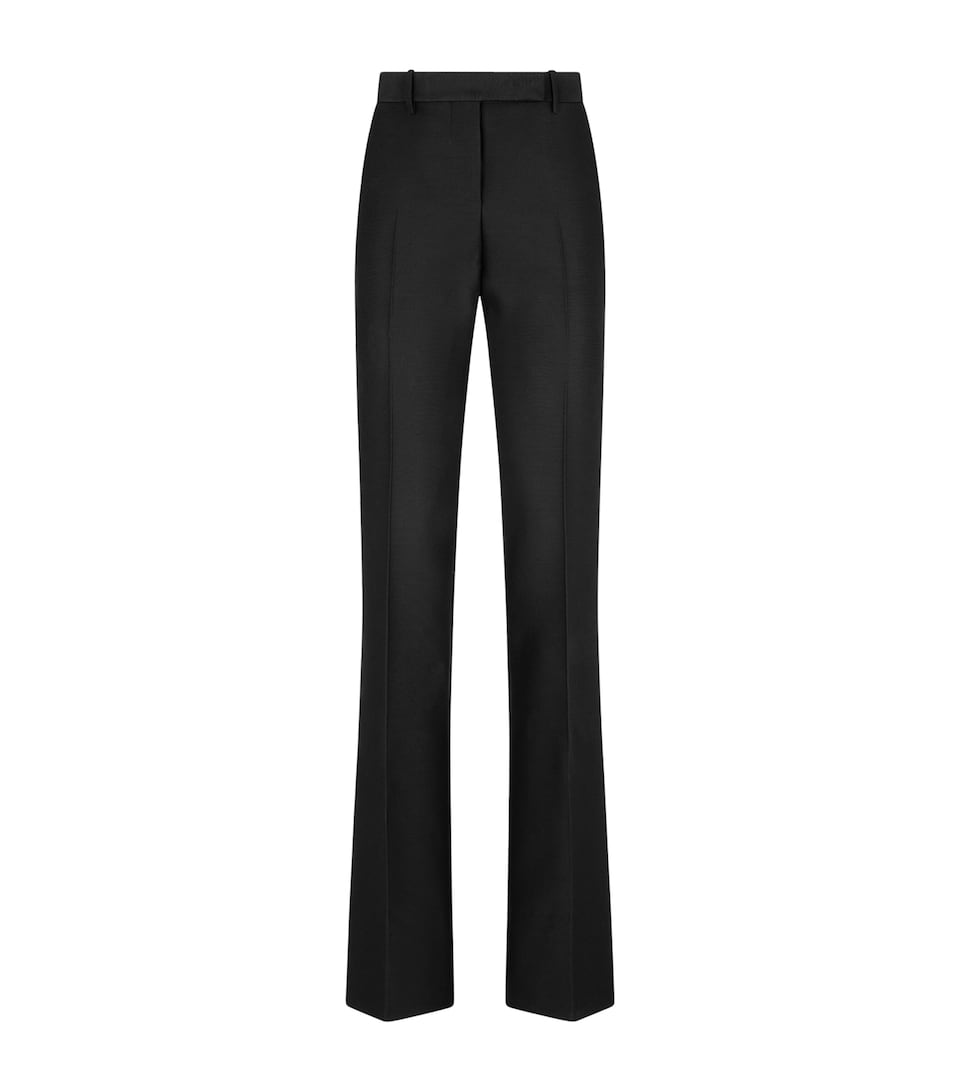 TOM FORD Womens Wool-Silk Tailored Trousers Naa