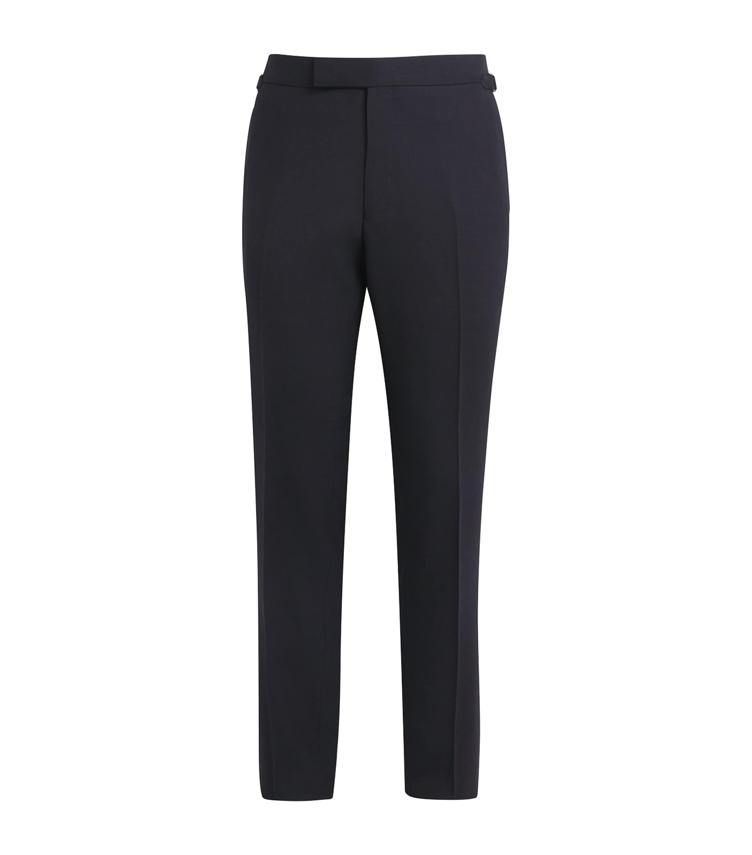 Wool-Mohair Tailored Trousers