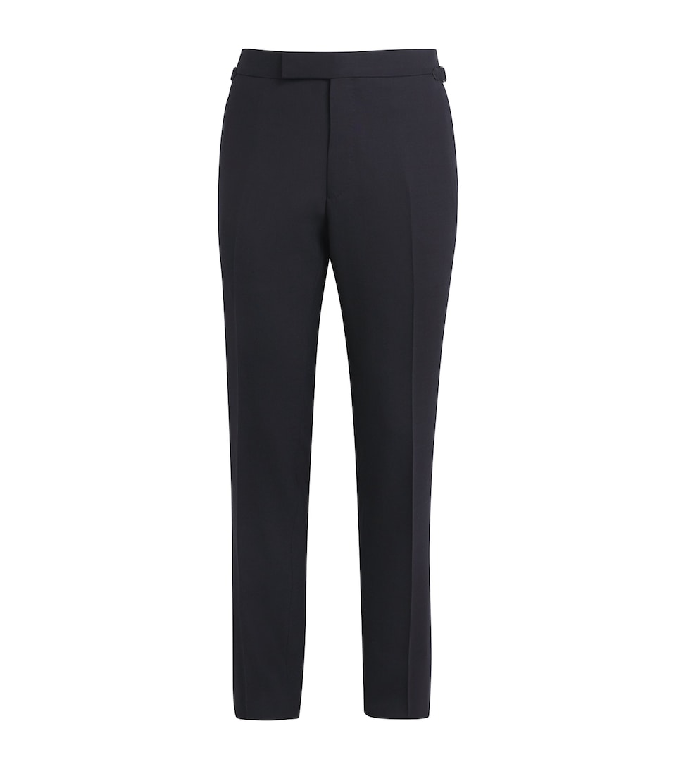Wool-Mohair Tailored Trousers