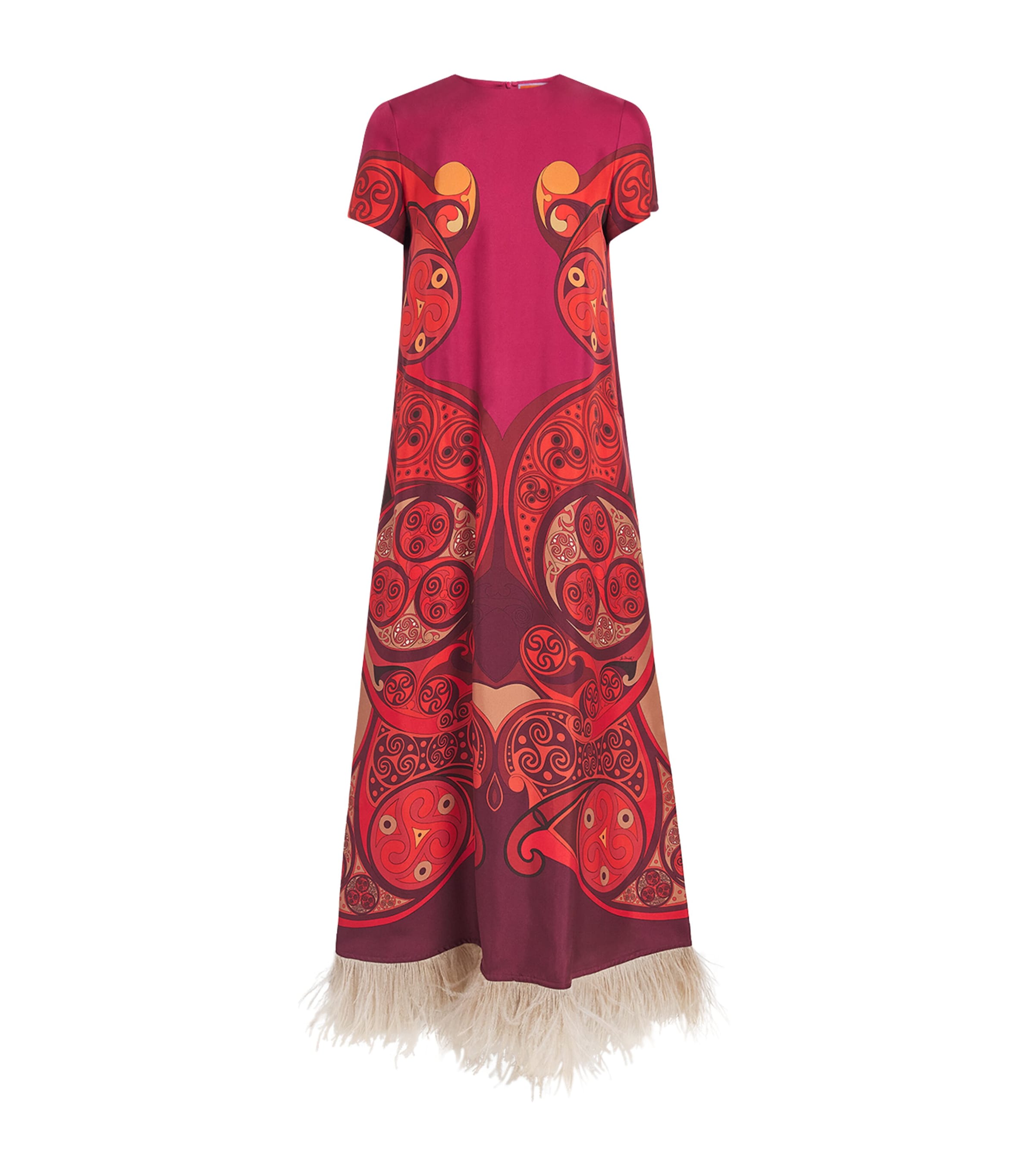 La Doublej Womens Silk Twill Swing Maxi Dress Alchemy Placee