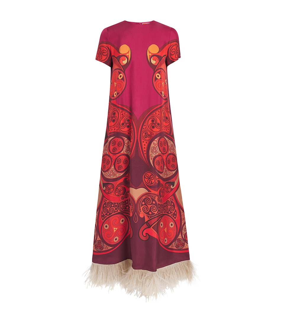 La Doublej Womens Silk Twill Swing Maxi Dress Alchemy Placee