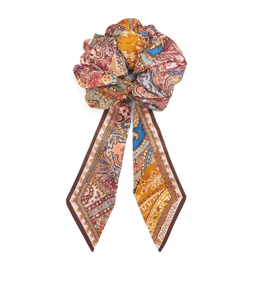Zimmermann Silk Paisley Scrunchie Spliced Paisleyspp