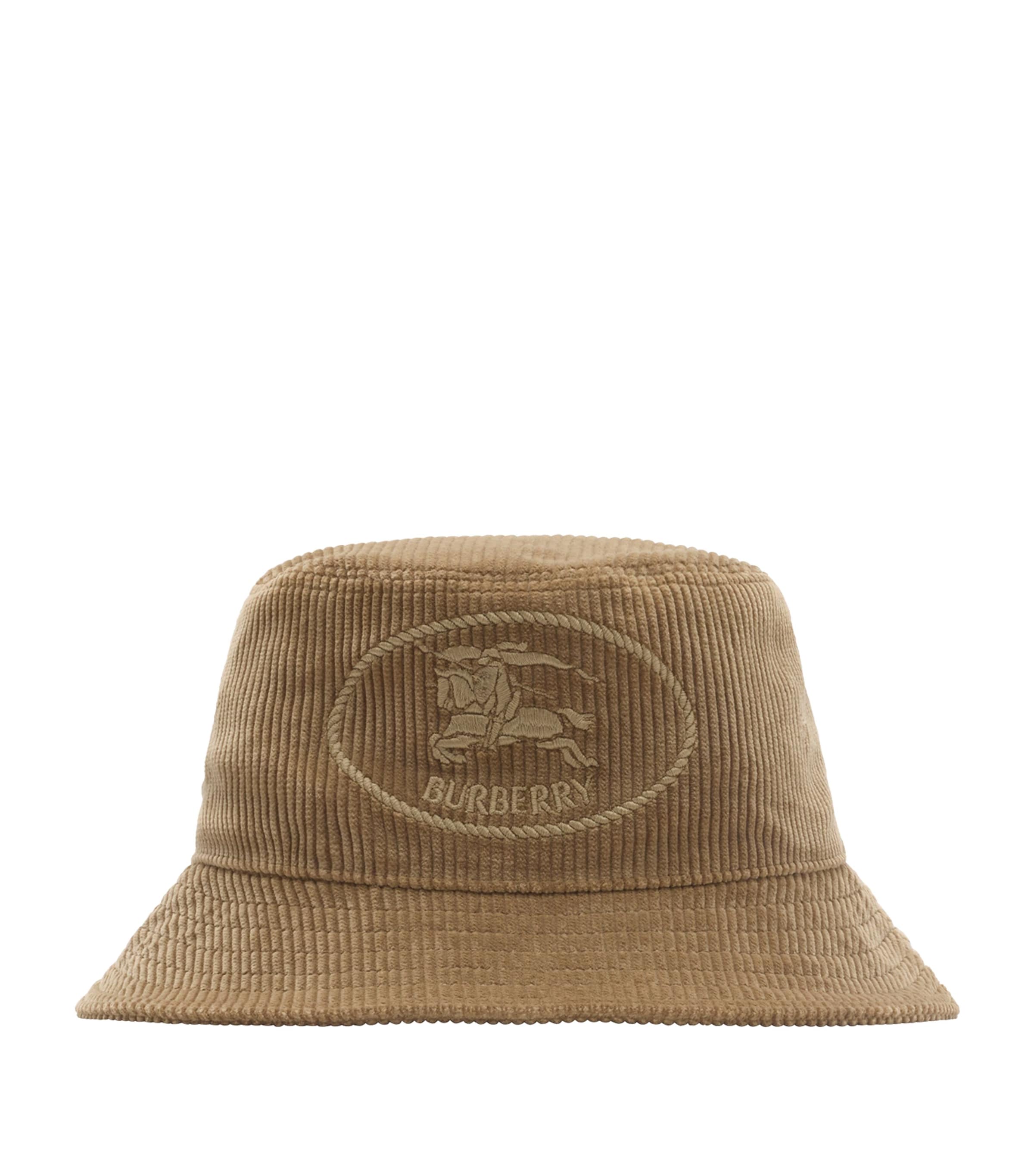 Corduroy Knight Stamp Bucket Hat