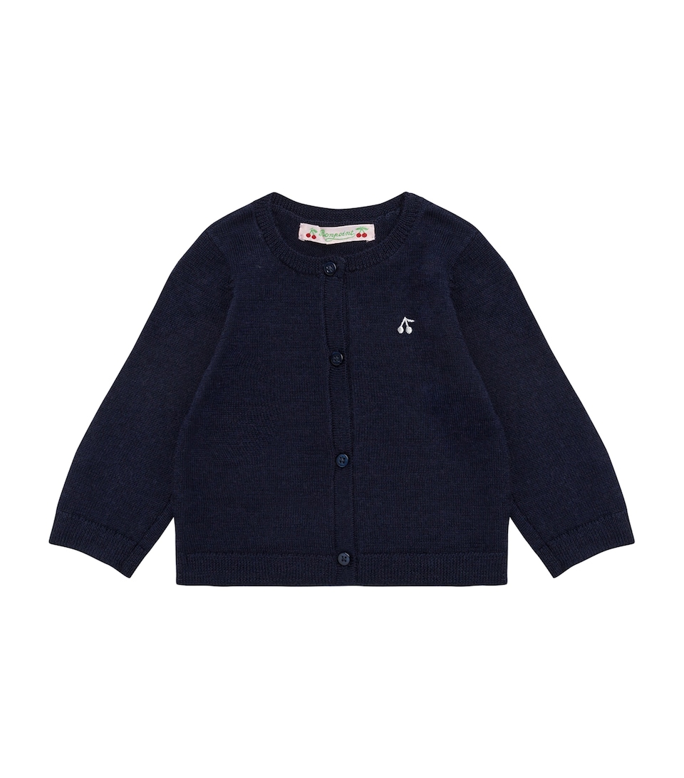 Wool Cherry Cardigan (3-18 Months)