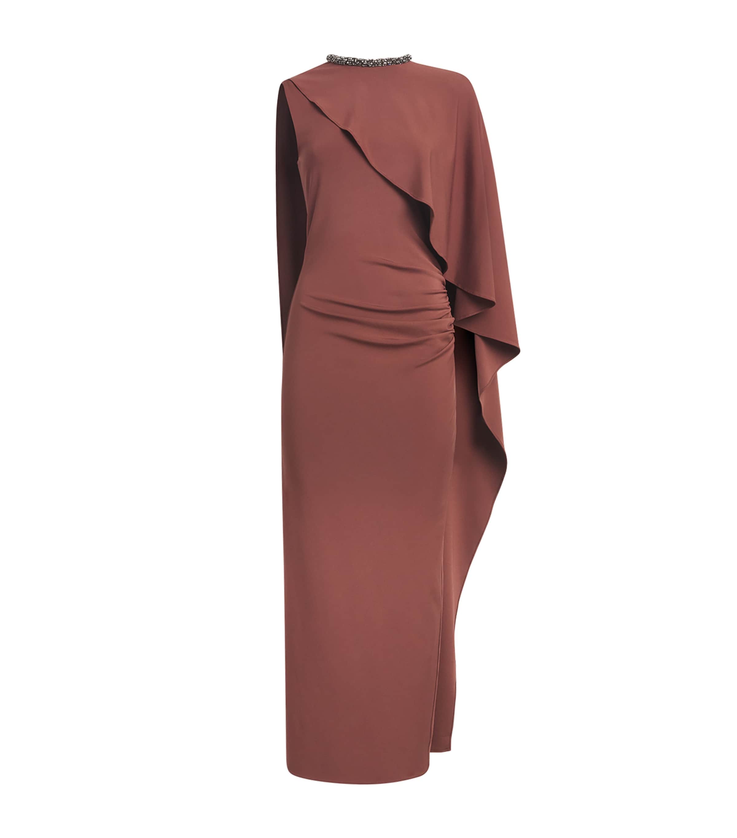 Roland Mouret Womens Jersey Crystal-Embellished Column Dress Coco