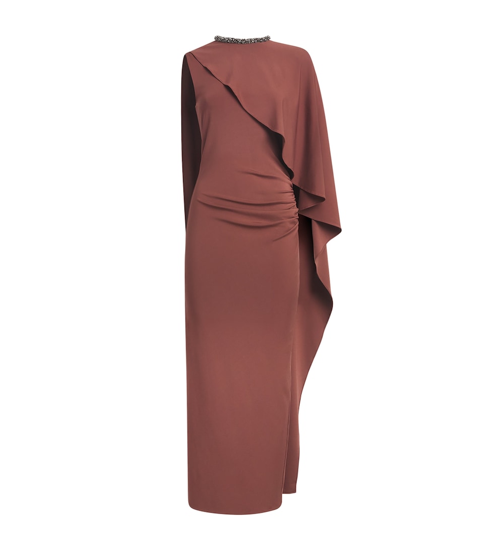 Roland Mouret Womens Jersey Crystal-Embellished Column Dress Coco